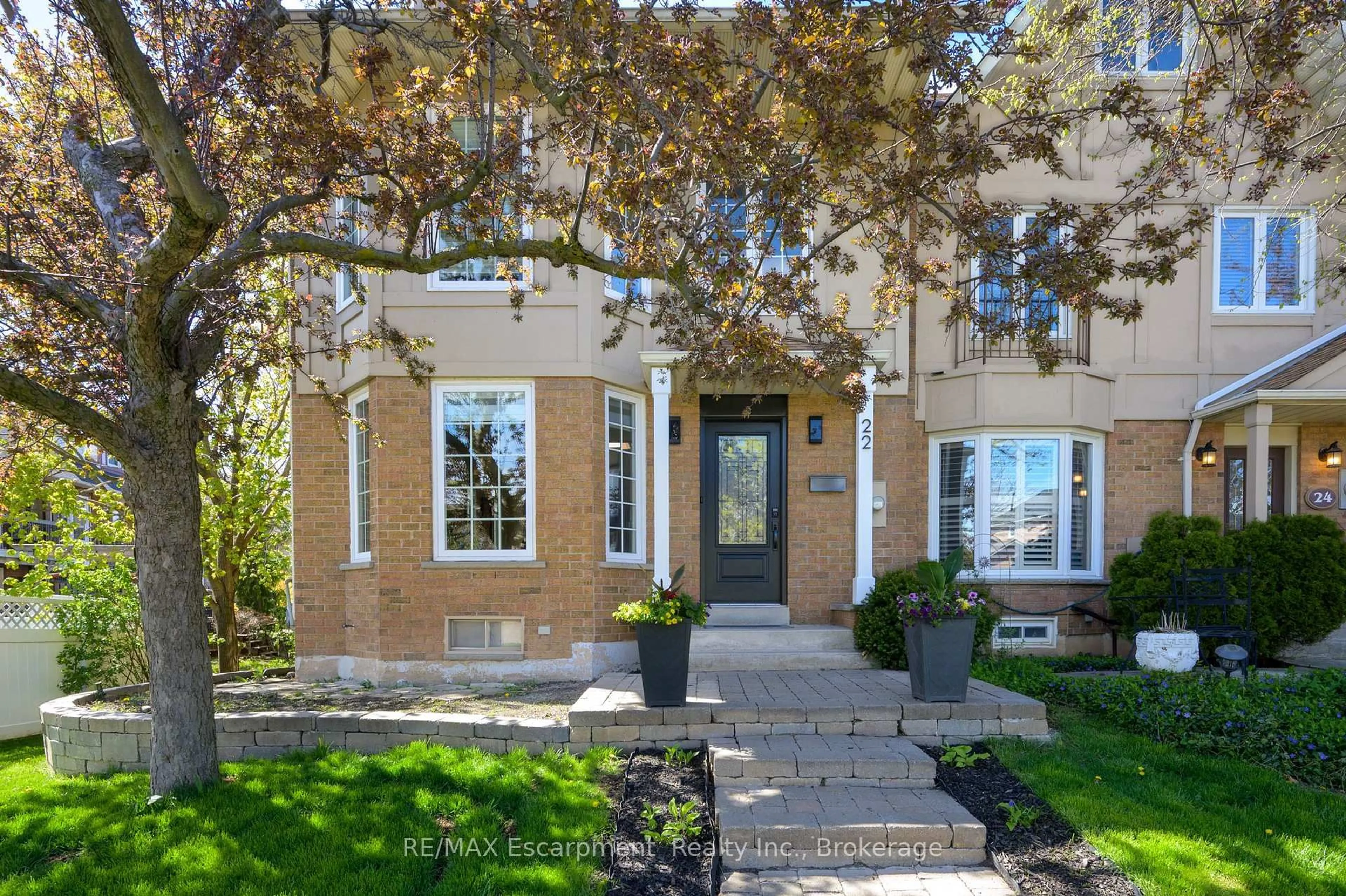Home with brick exterior material, street for 22 Waterford Cres, Hamilton Ontario L8E 4Z9