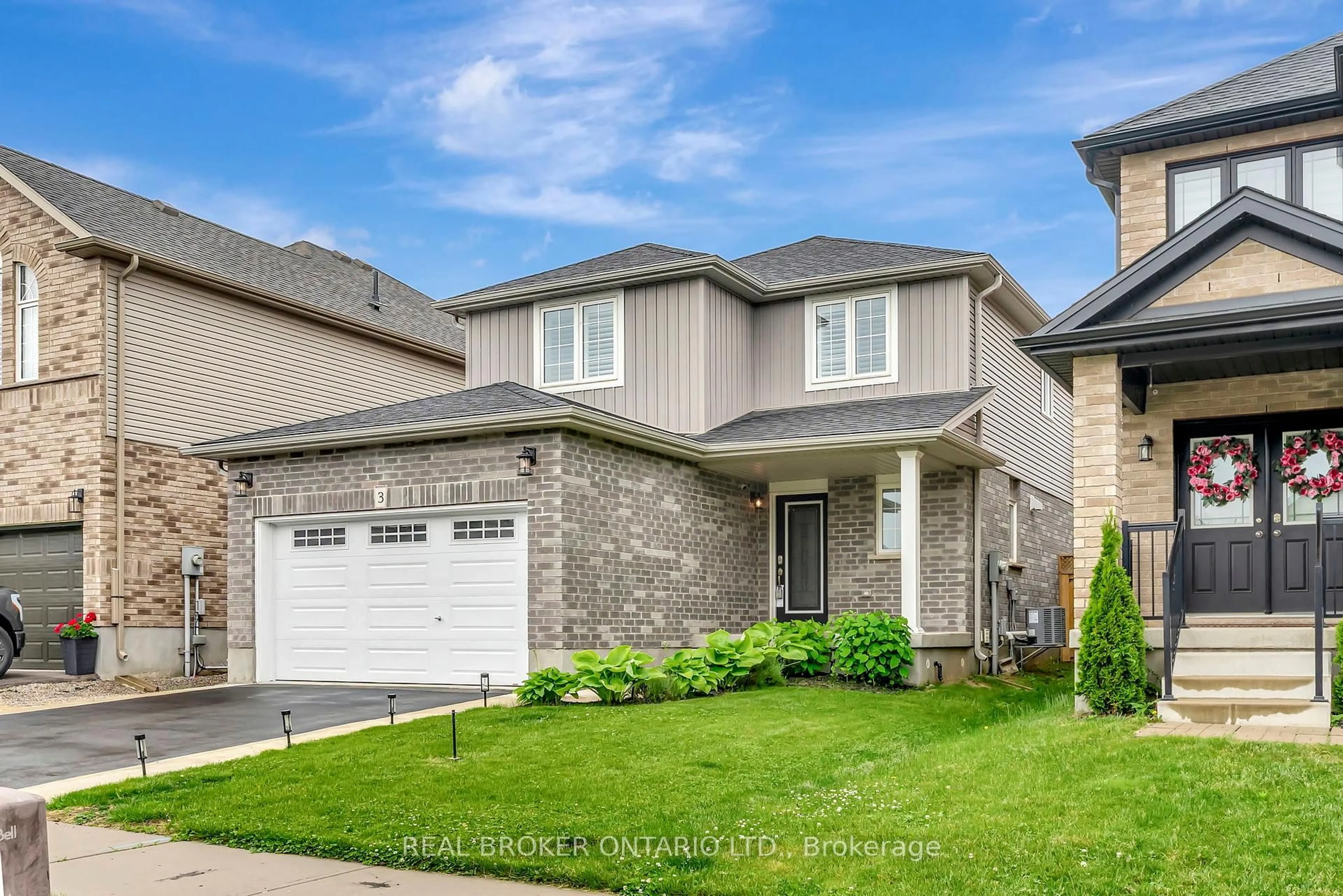 Home with brick exterior material, street for 3 Crawford Pl, Brant Ontario N3L 0A6