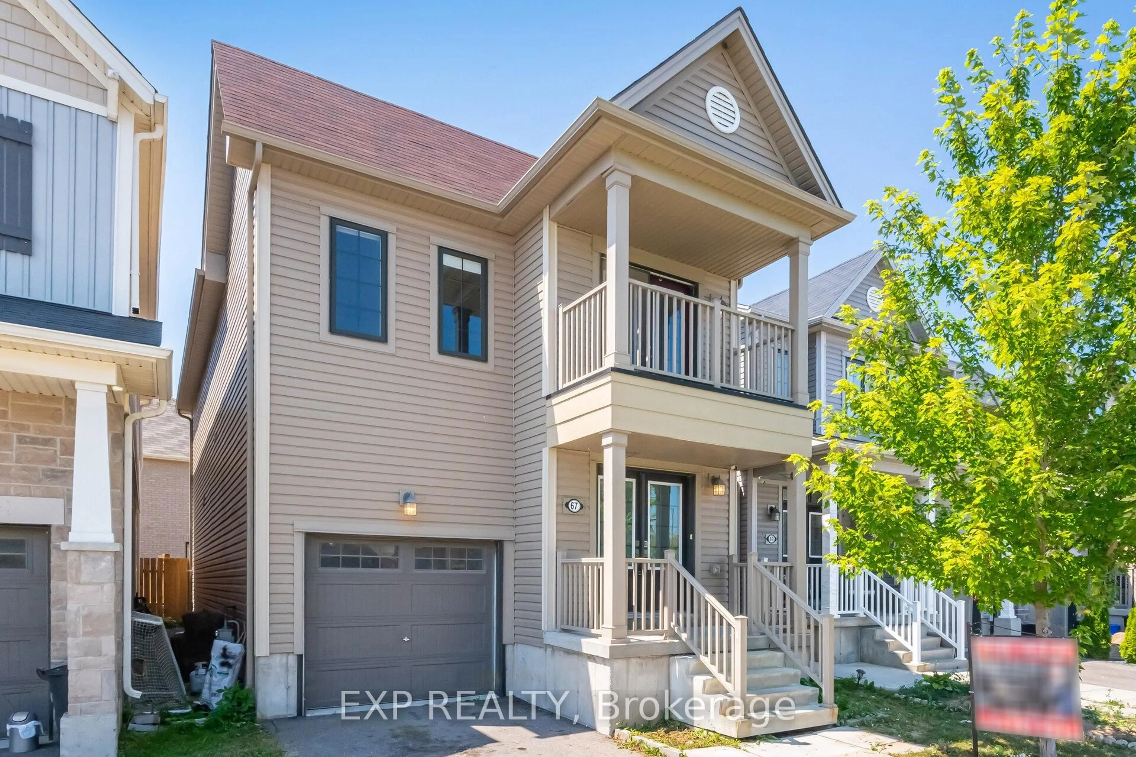 Home with brick exterior material, street for 67 Thompson Rd, Haldimand Ontario N3W 2G9