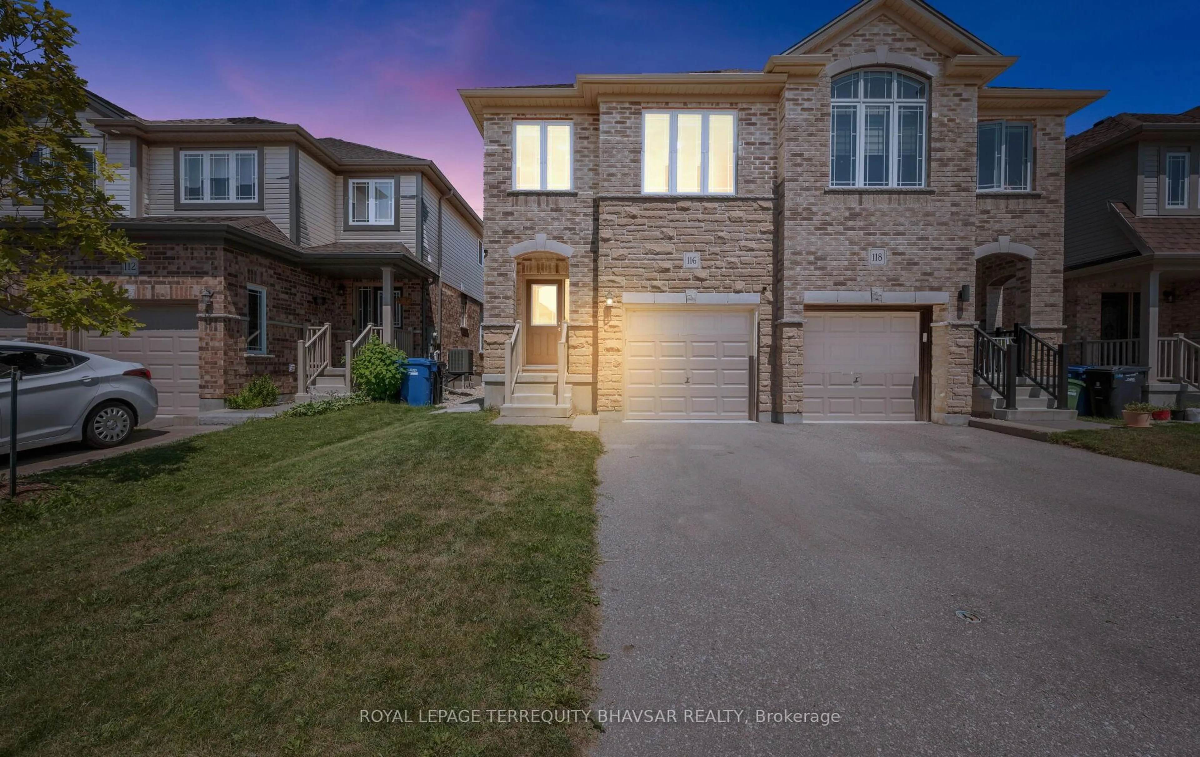 Home with brick exterior material, street for 116 John Brabson Cres, Guelph Ontario N1G 0G7