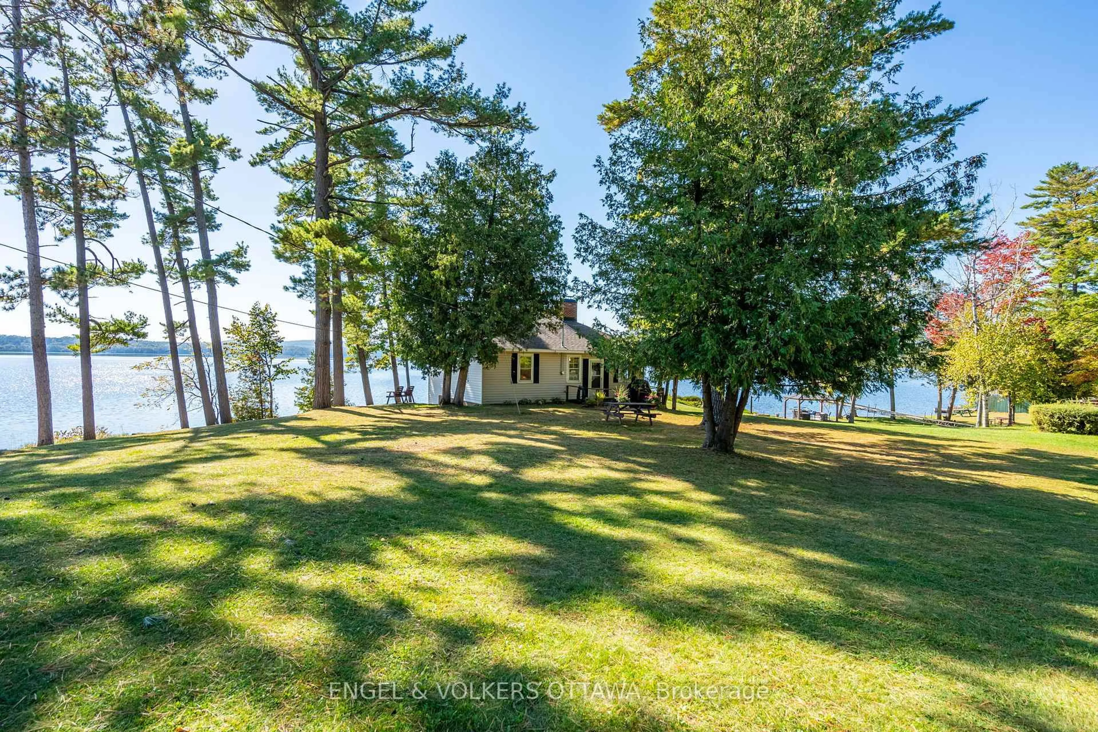 A pic from outside/outdoor area/front of a property/back of a property/a pic from drone, water/lake/river/ocean view for 5349 CALABOGIE Rd, Calabogie Ontario K0J 1H0