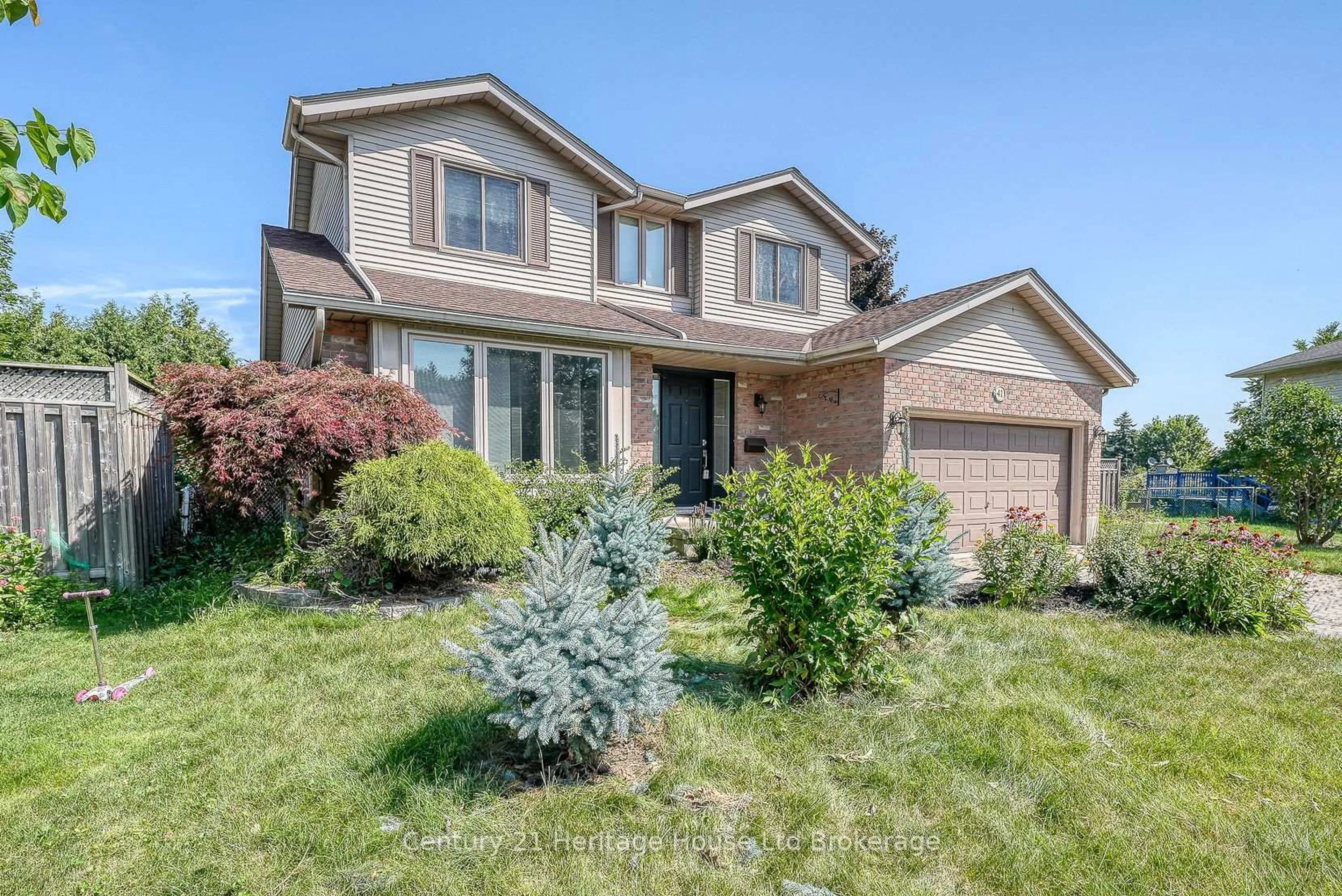 Home with brick exterior material, street for 41 Naskapi St, Woodstock Ontario N4T 1G5