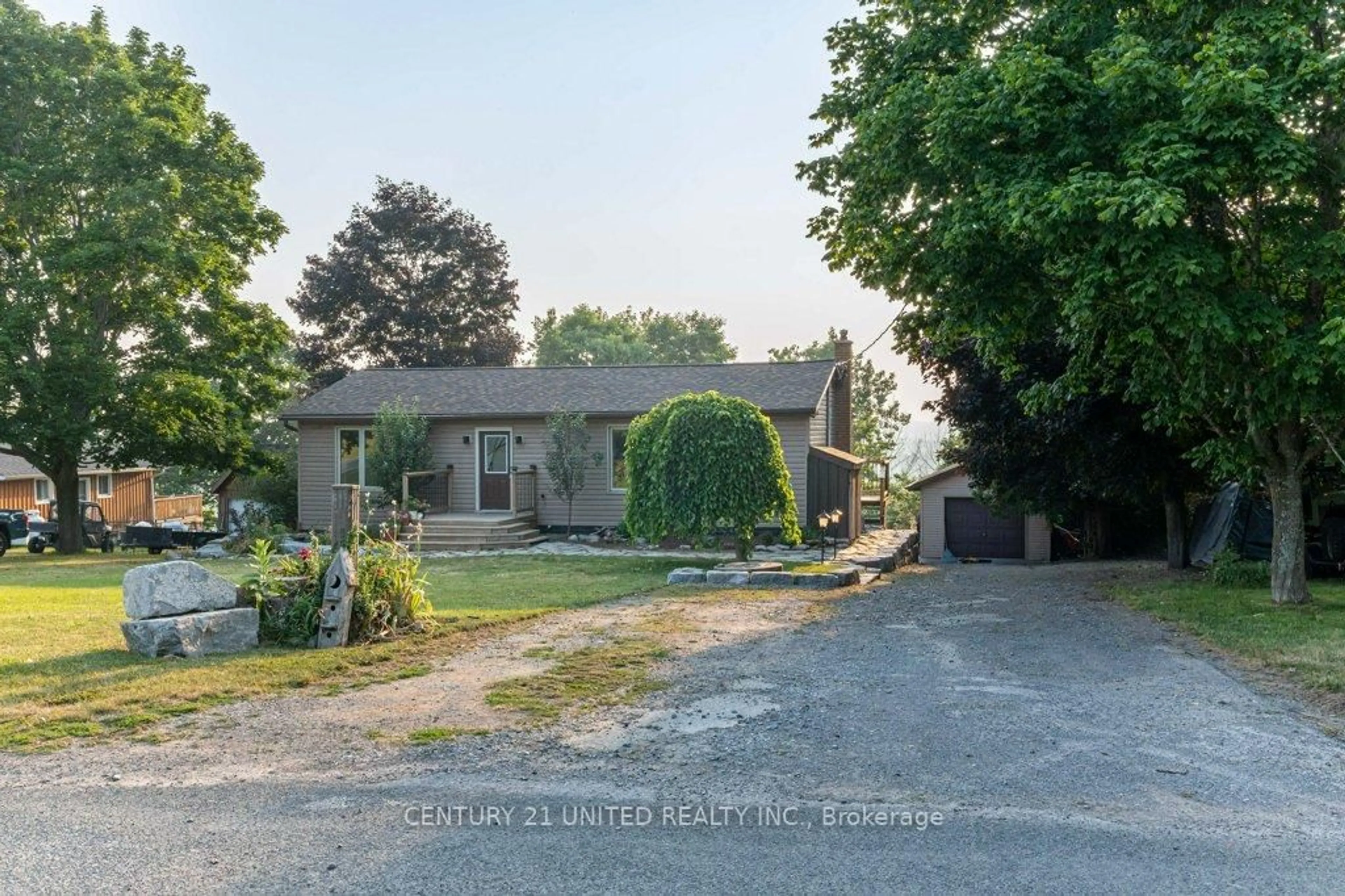 A pic from outside/outdoor area/front of a property/back of a property/a pic from drone, street for 366 Indian Tr, Asphodel-Norwood Ontario K0L 1Y0