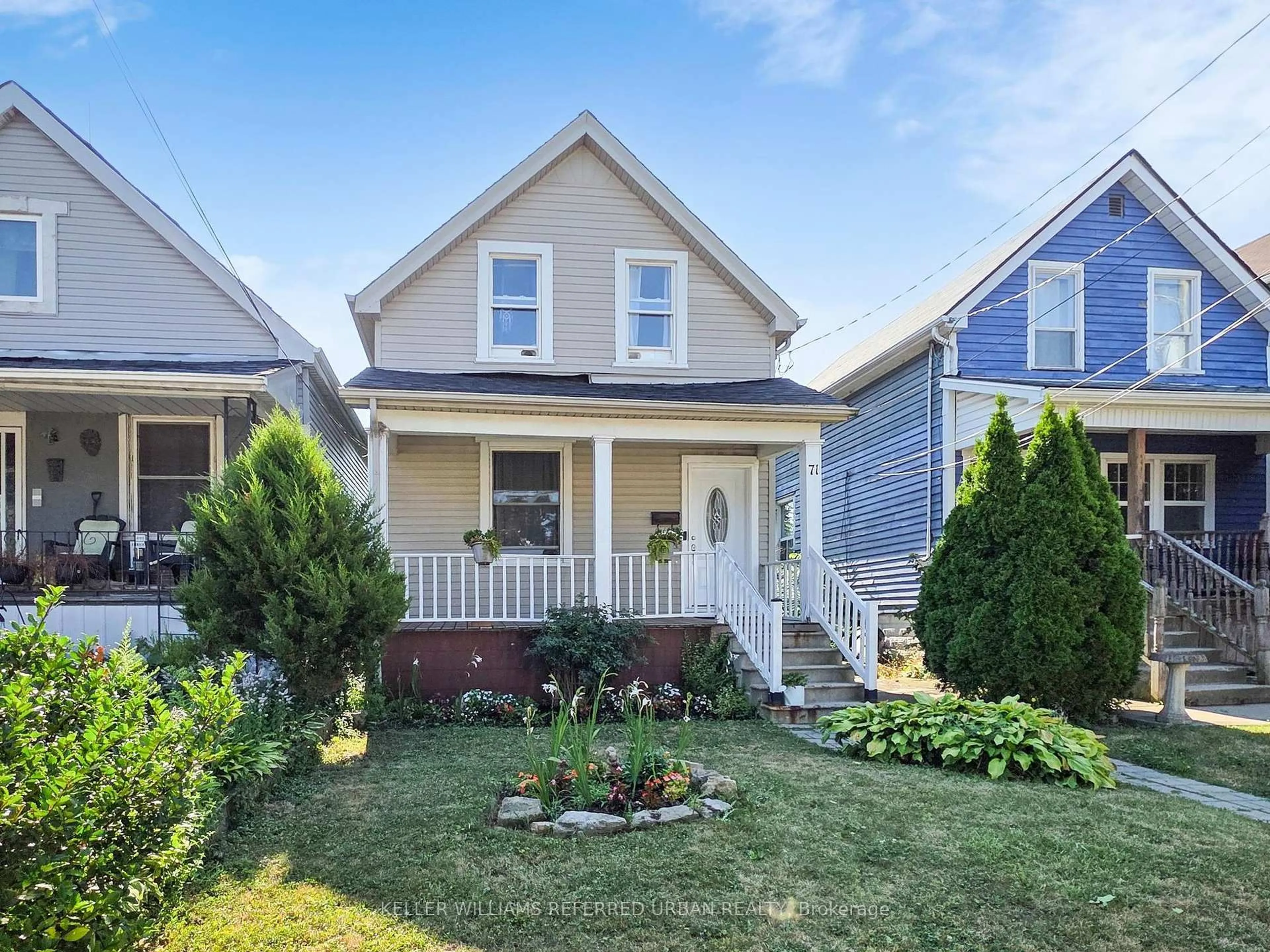 Home with vinyl exterior material, street for 71 East 24th St, Hamilton Ontario L8V 2X9
