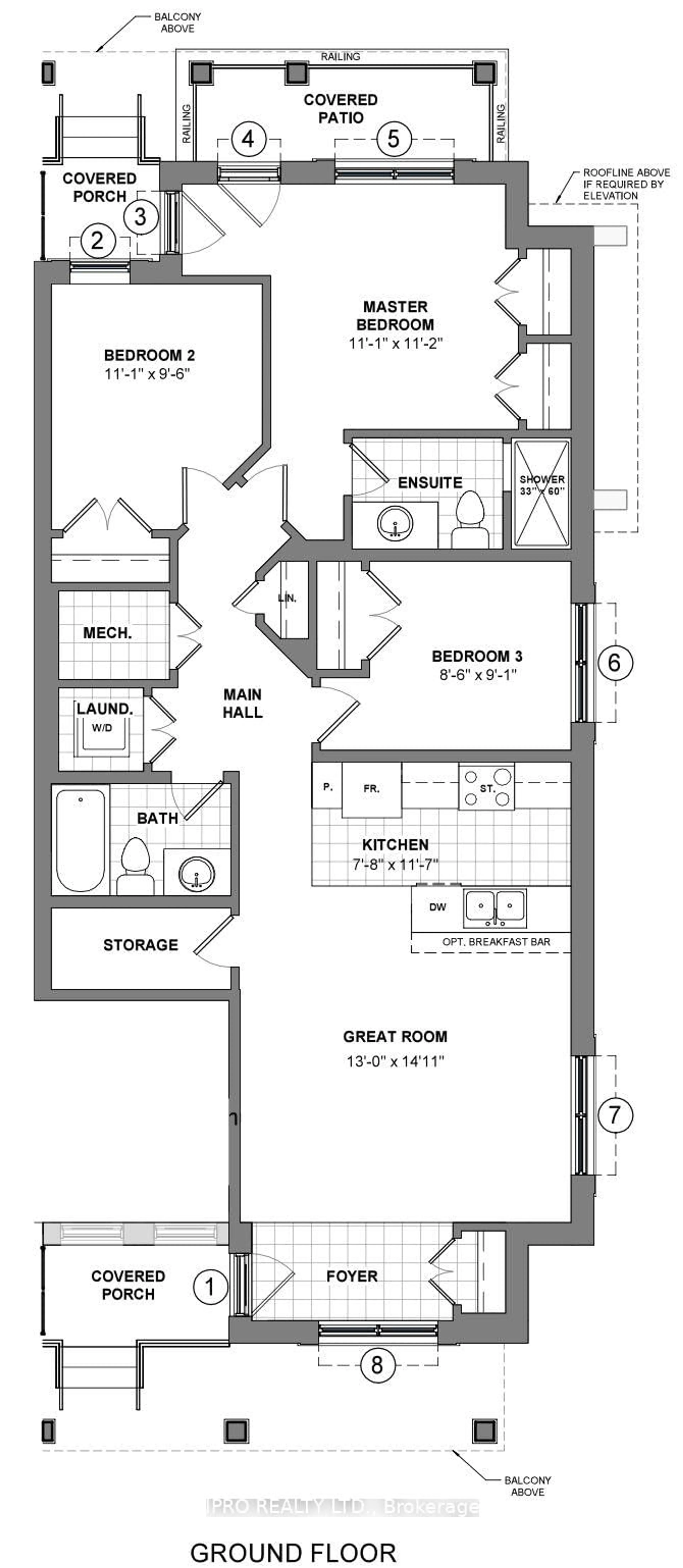 Floor plan for 182 Wheat Lane, Kitchener Ontario N2R 1R7