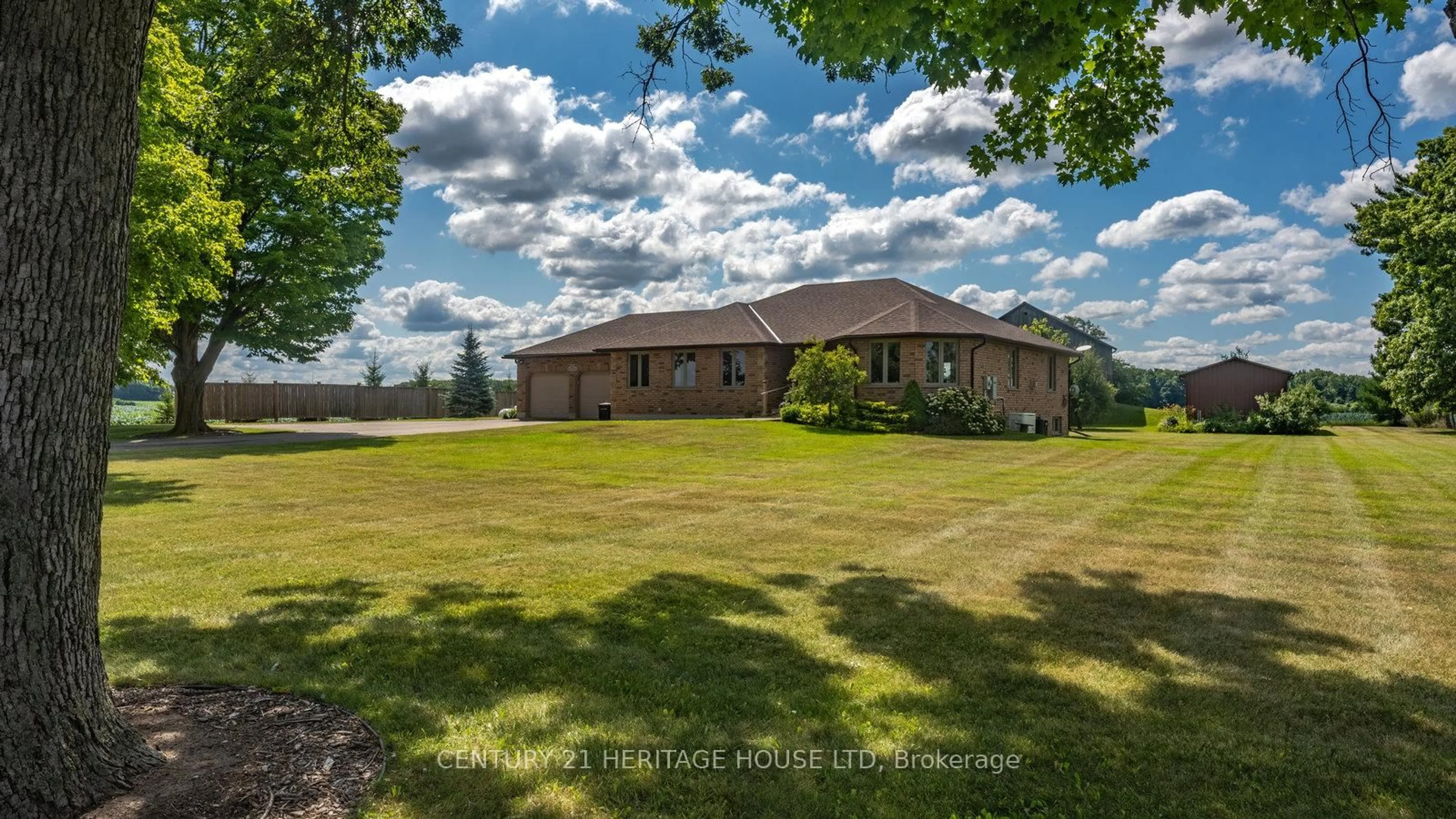 A pic from outside/outdoor area/front of a property/back of a property/a pic from drone, water/lake/river/ocean view for 103 Third Concession Rd, Brant Ontario N0J 1V0