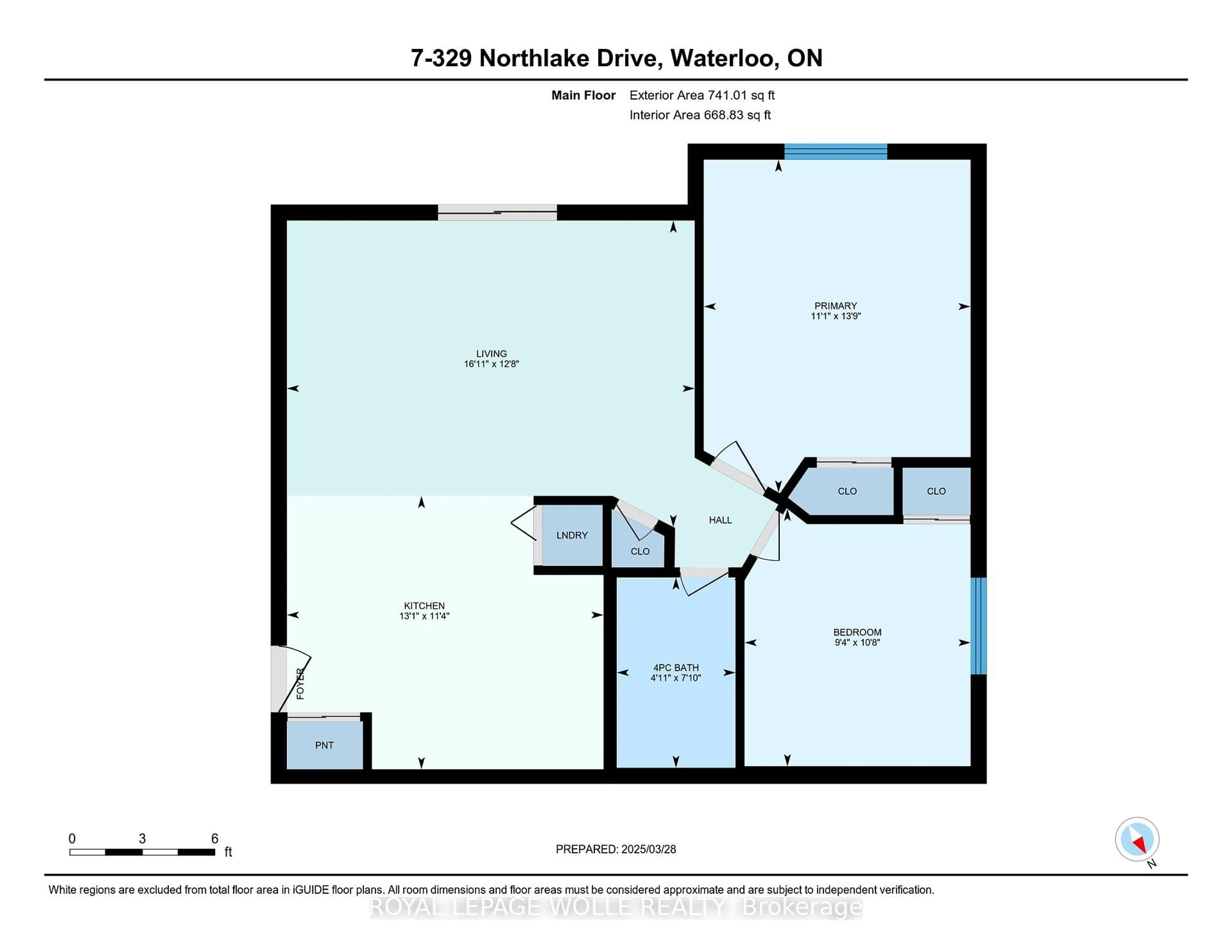 Floor plan for 329 Northlake Dr #7, Waterloo Ontario N2V 1Z1