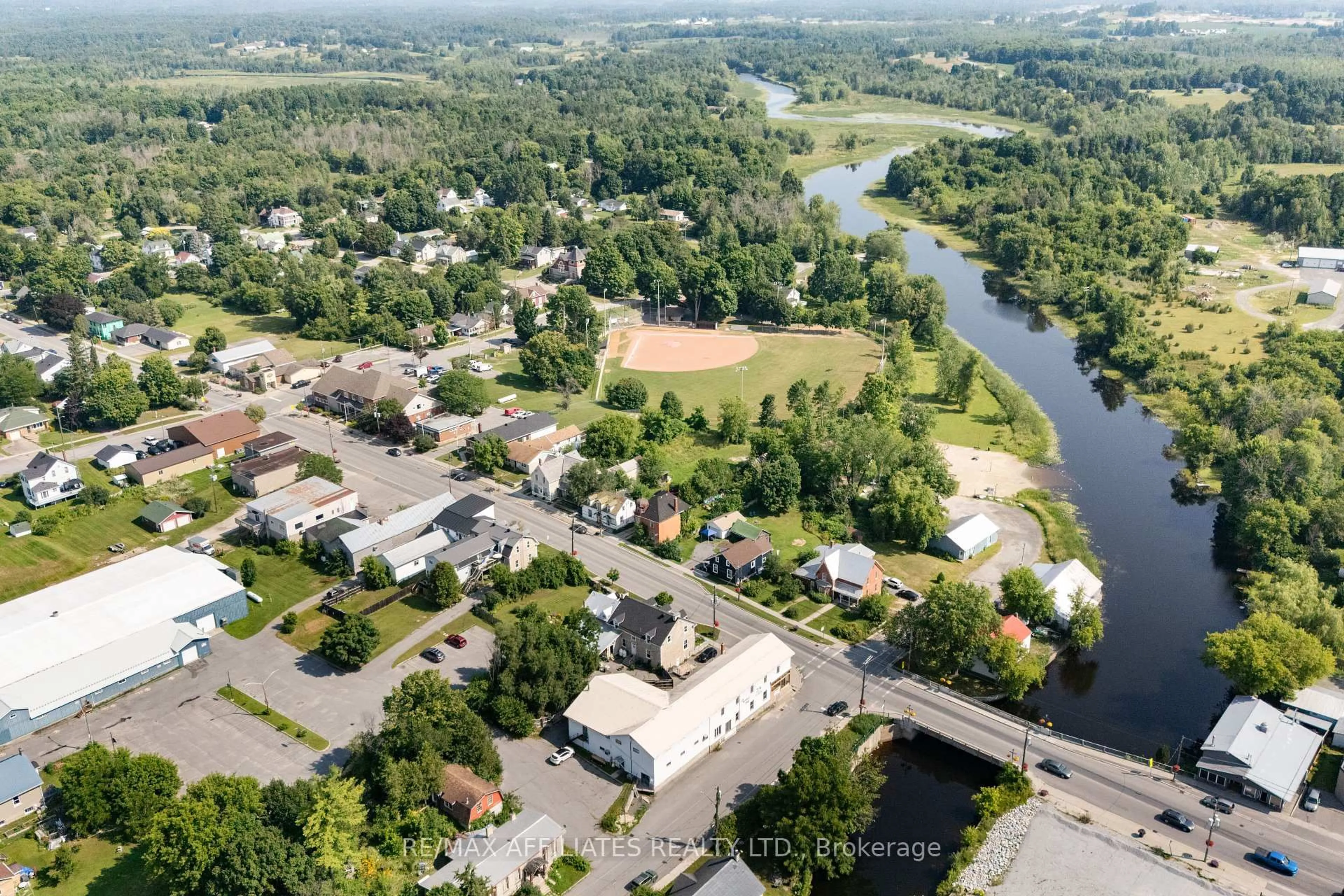 A pic from outside/outdoor area/front of a property/back of a property/a pic from drone, water/lake/river/ocean view for 79 George St, Lanark Ontario K0G 1K0