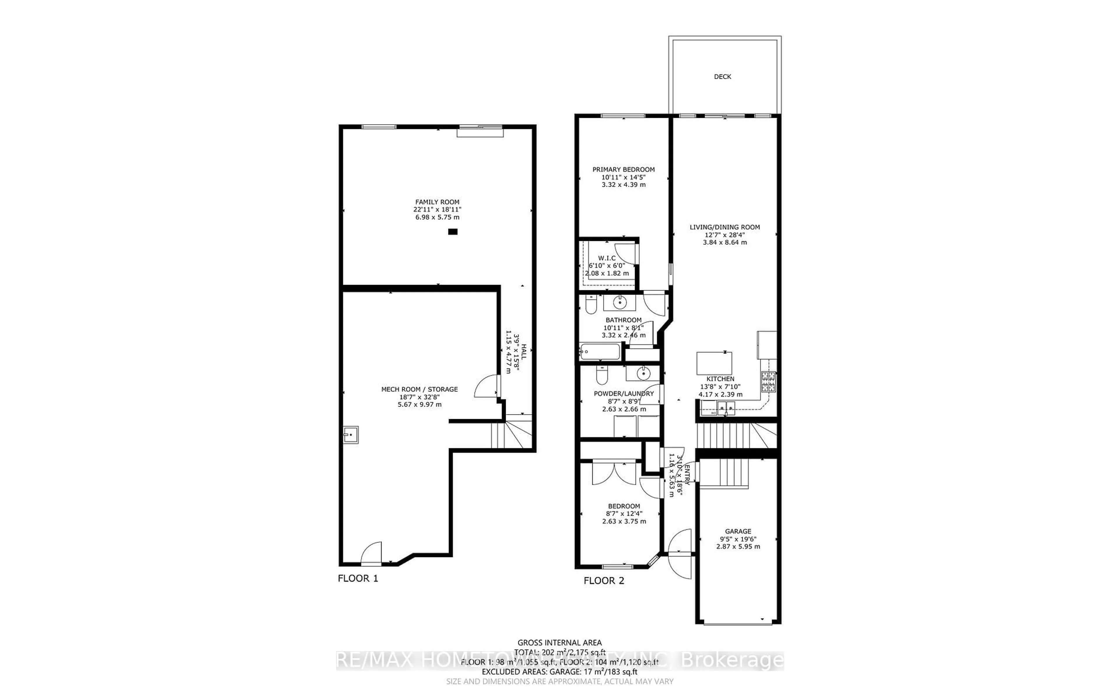 Floor plan for 11B Centre St, Brockville Ontario K6V 5S6