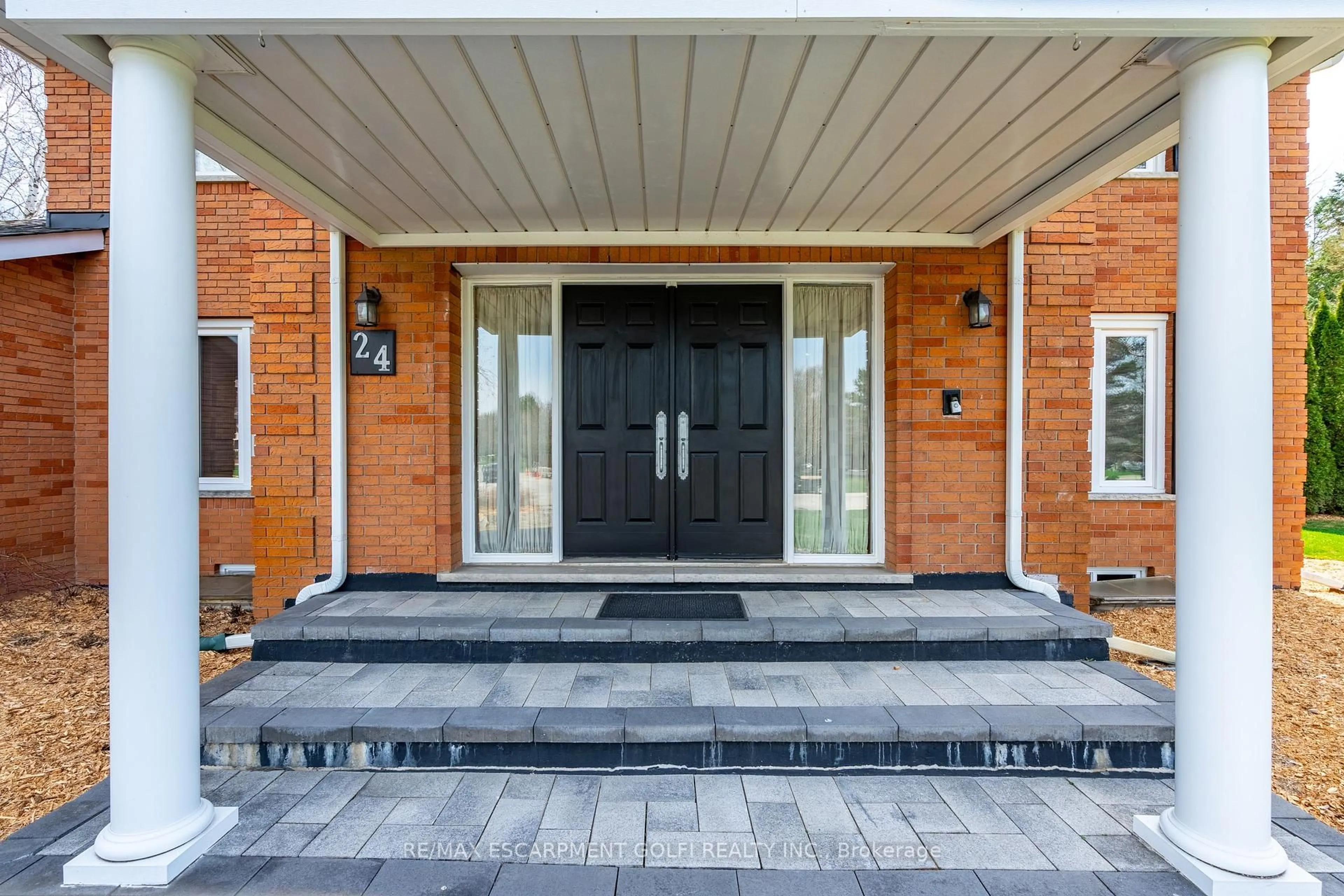 Home with brick exterior material, street for 24 JOHN MARTIN Cres, Hamilton Ontario L8B 0Z9
