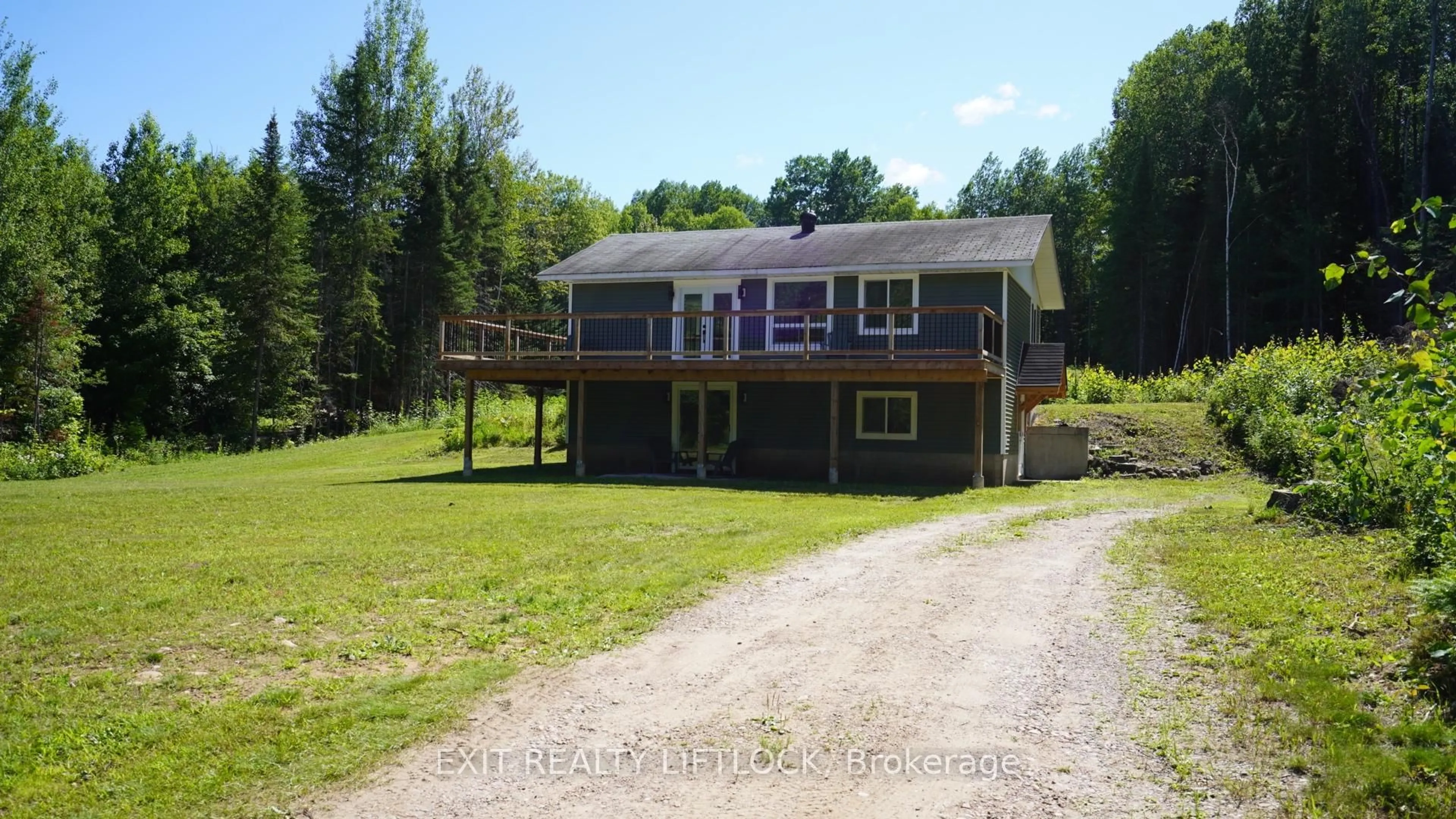 A pic from outside/outdoor area/front of a property/back of a property/a pic from drone, water/lake/river/ocean view for 868 Addington Rd, Quadeville Ontario K0J 2G0