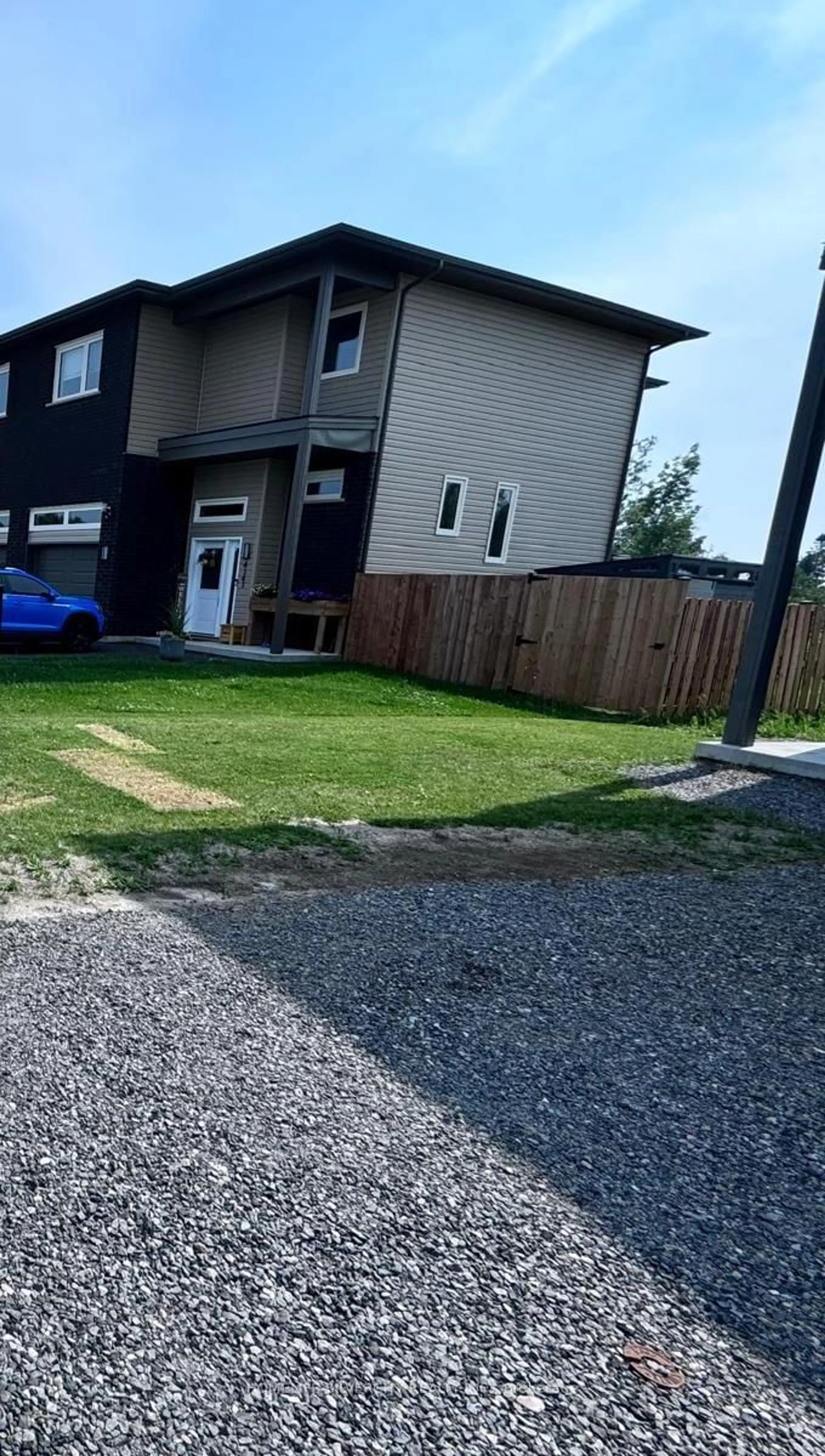 A pic from outside/outdoor area/front of a property/back of a property/a pic from drone, street for 4149 Bonaventure Dr, Greater Sudbury Ontario P3P 0E3