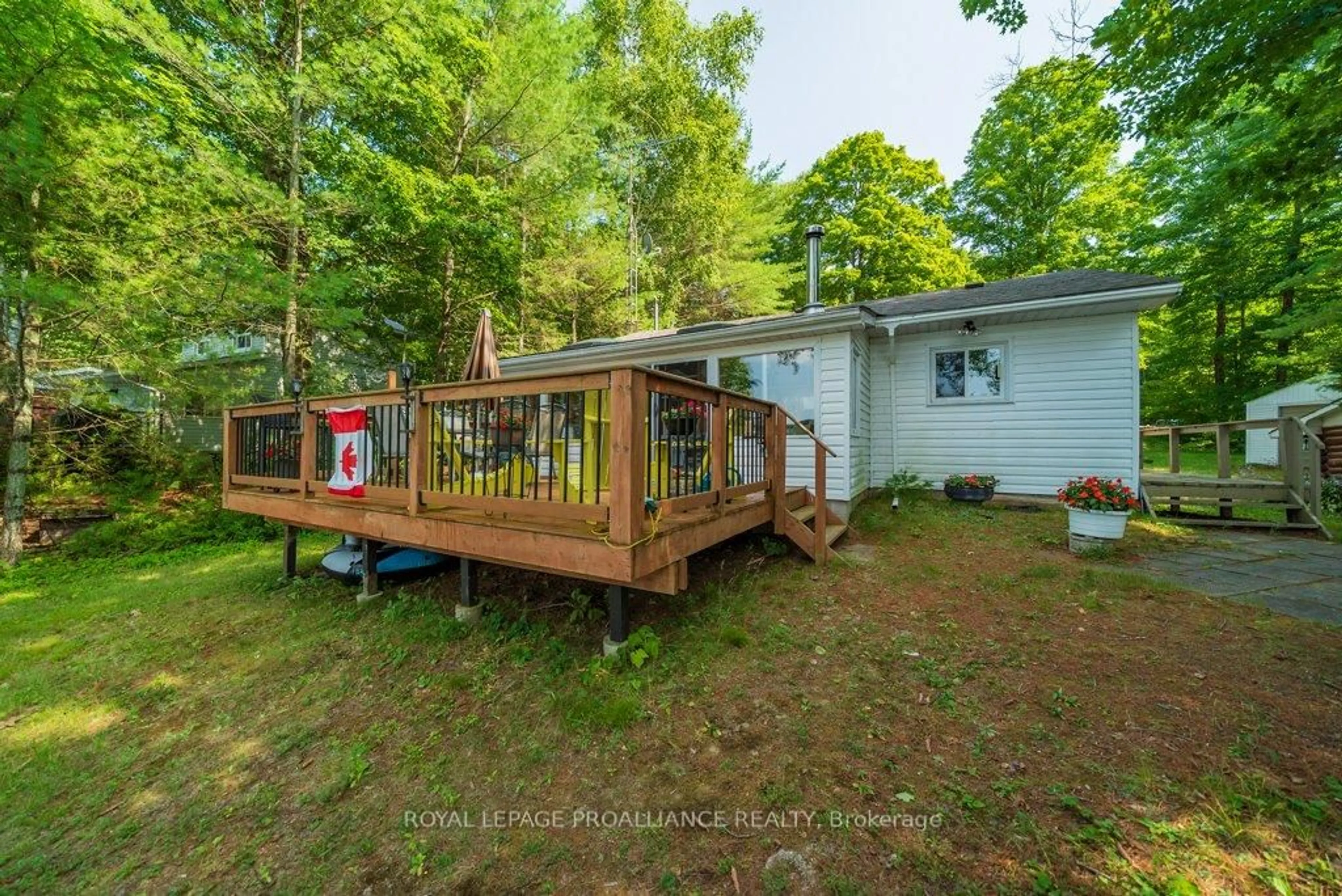 Patio, forest/trees view for 1133B North Star Lane, Cloyne Ontario K0H 1K0