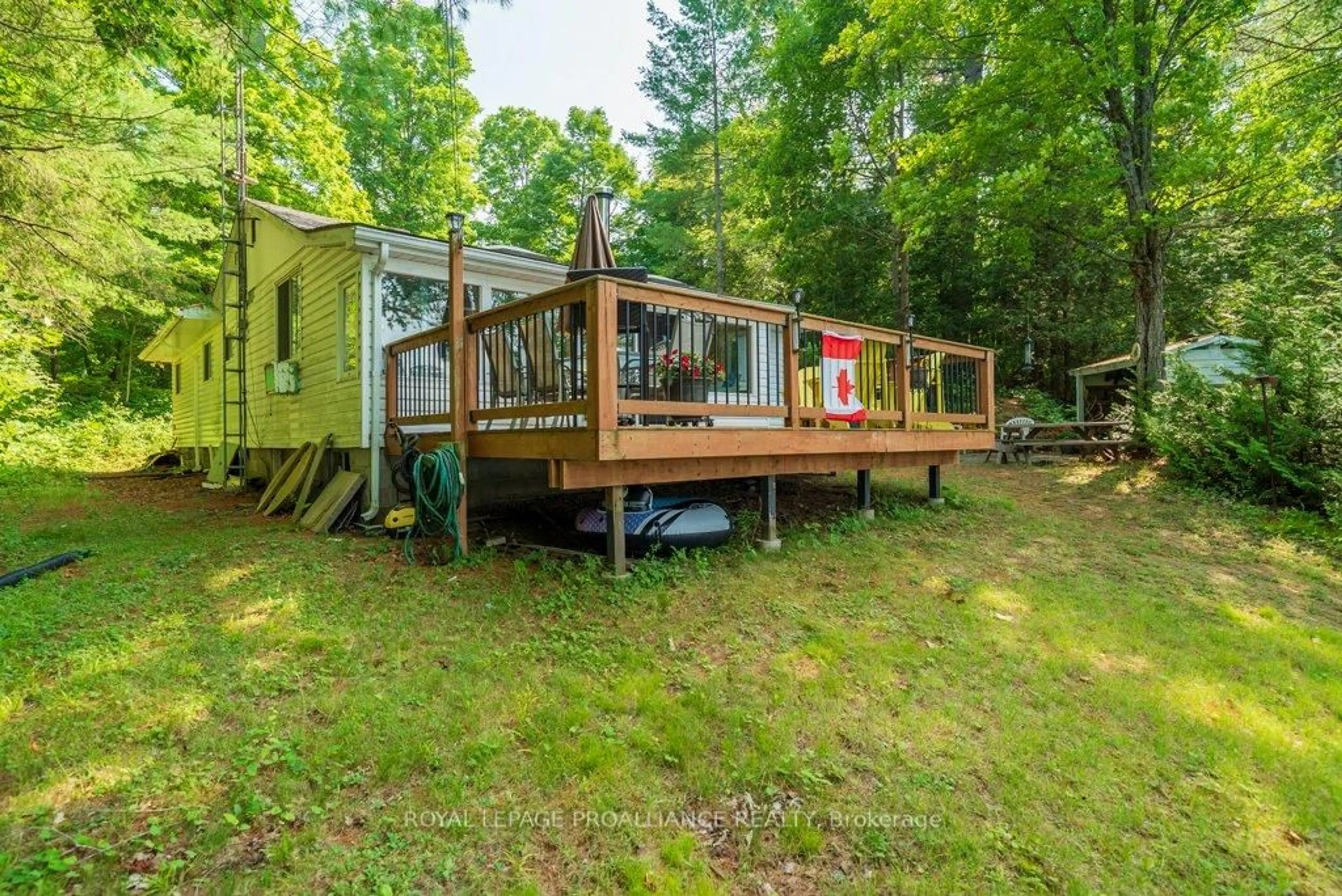 Patio, forest/trees view for 1133B North Star Lane, Cloyne Ontario K0H 1K0