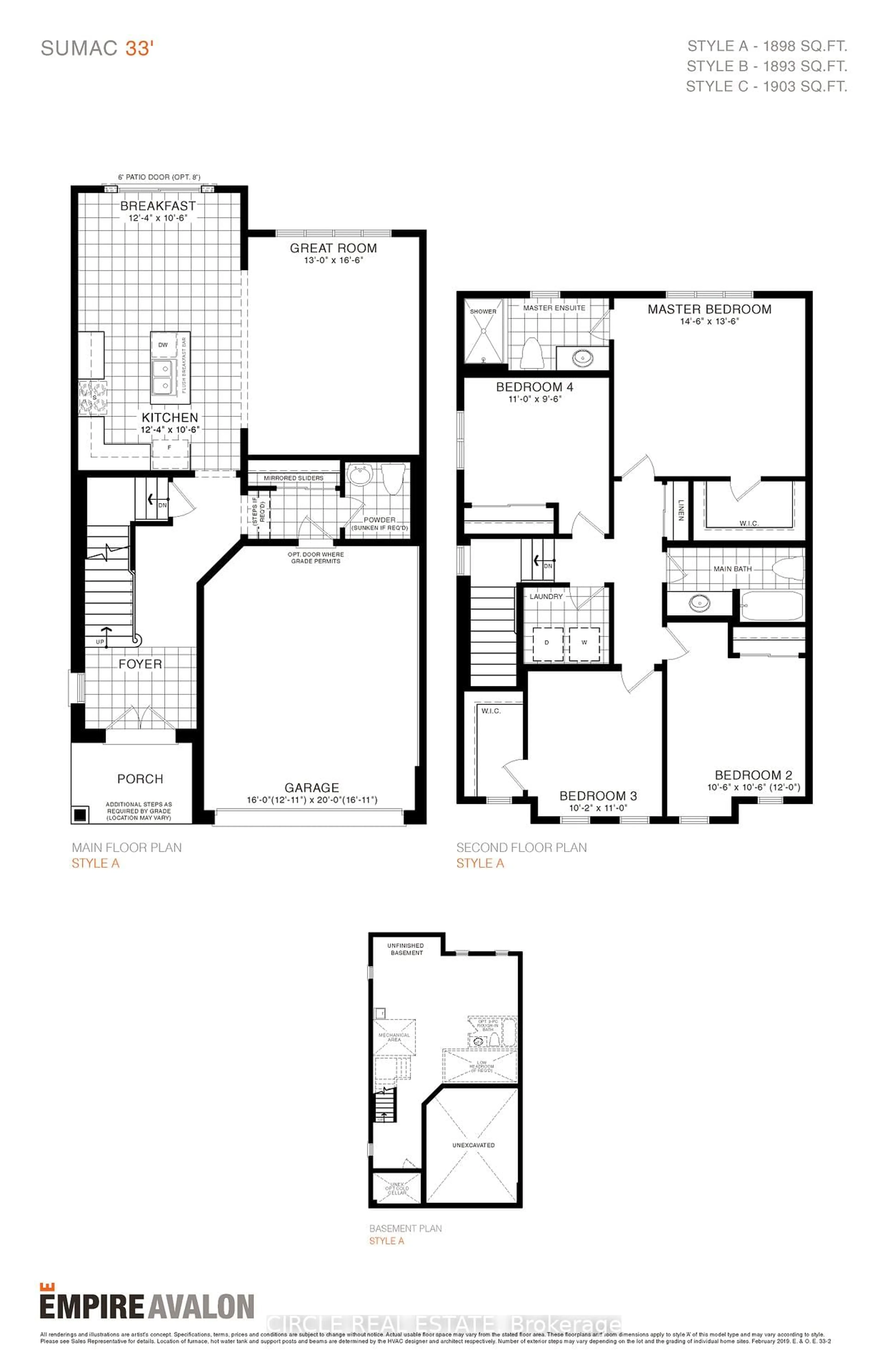 Floor plan for 109 Sunflower Cres, Thorold Ontario L3B 0L1