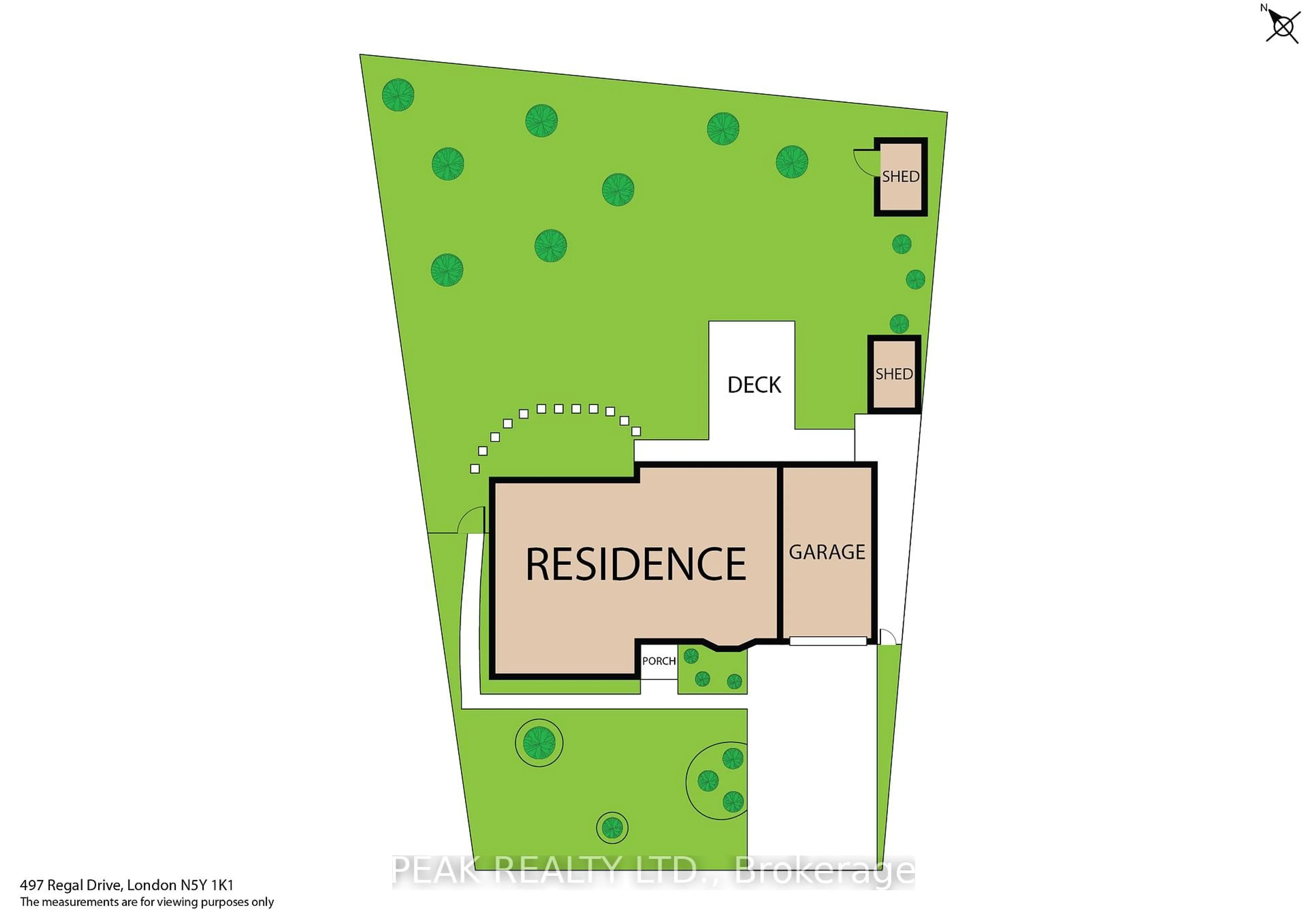 Floor plan for 497 Regal Dr, London East Ontario N5Y 1K1