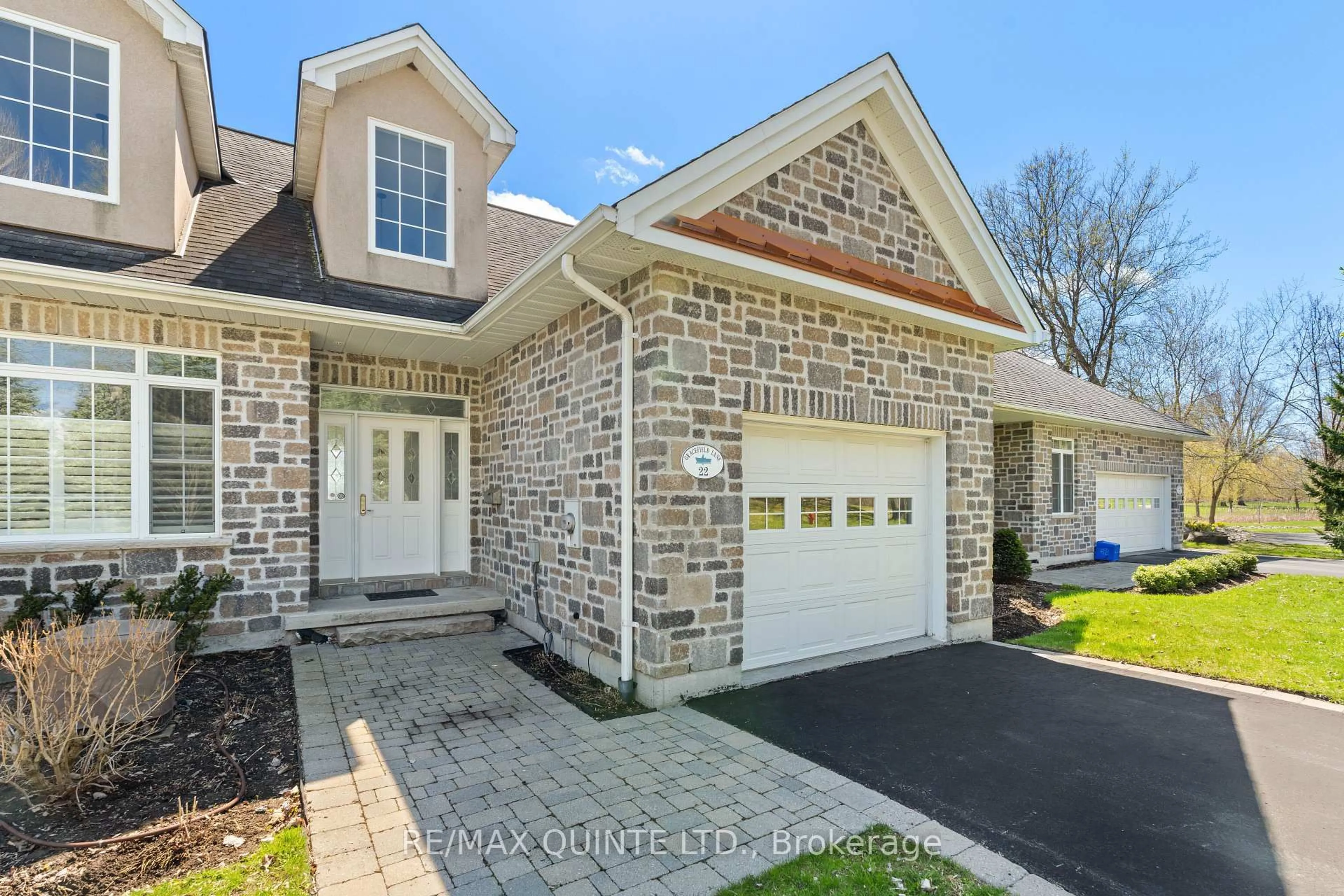 Home with brick exterior material, street for 22 GRACEFIELD Lane, Belleville Ontario K8P 5N6