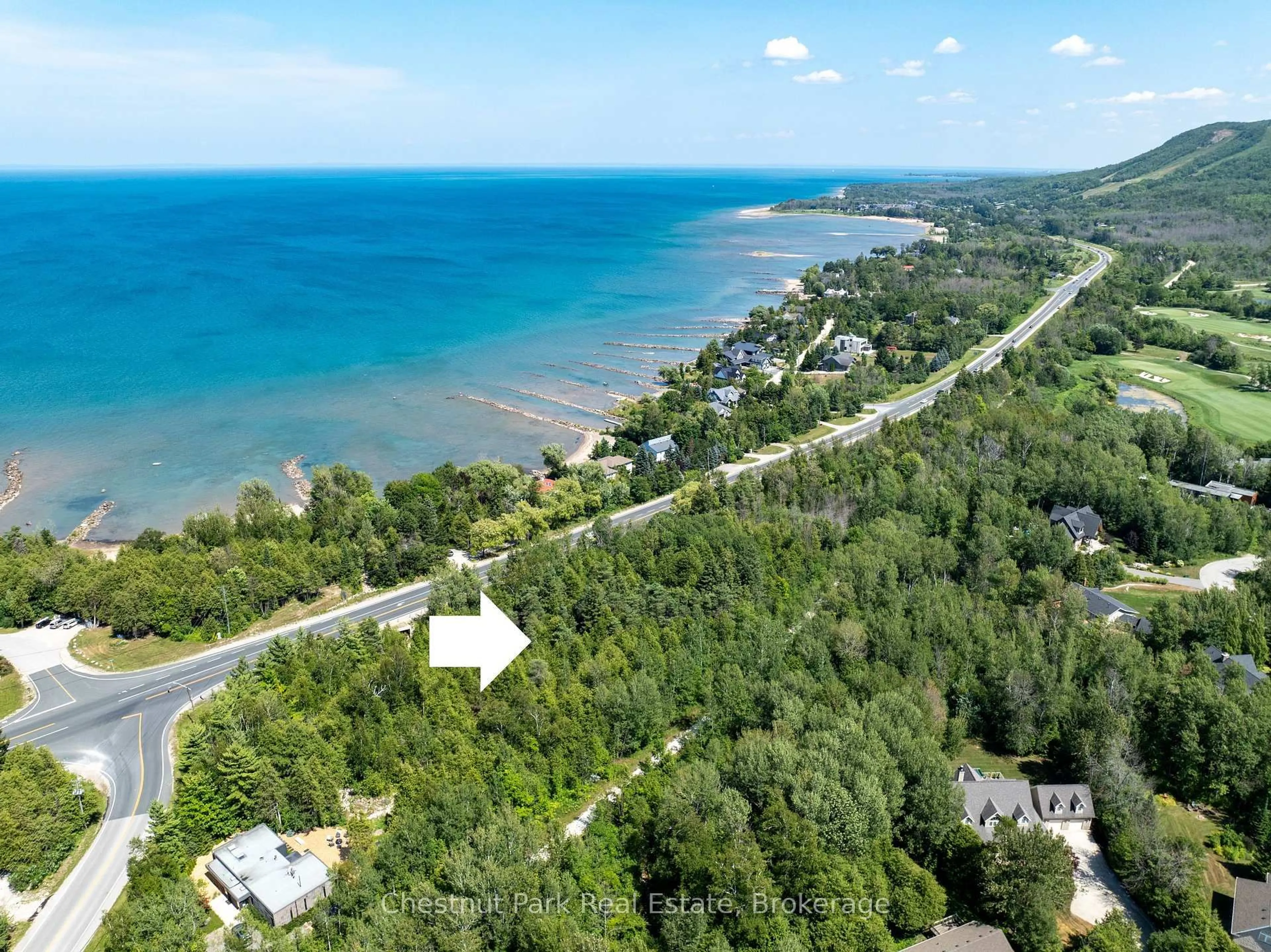 A pic from outside/outdoor area/front of a property/back of a property/a pic from drone, water/lake/river/ocean view for 208658 Highway 26, Blue Mountains Ontario N0H 1J0