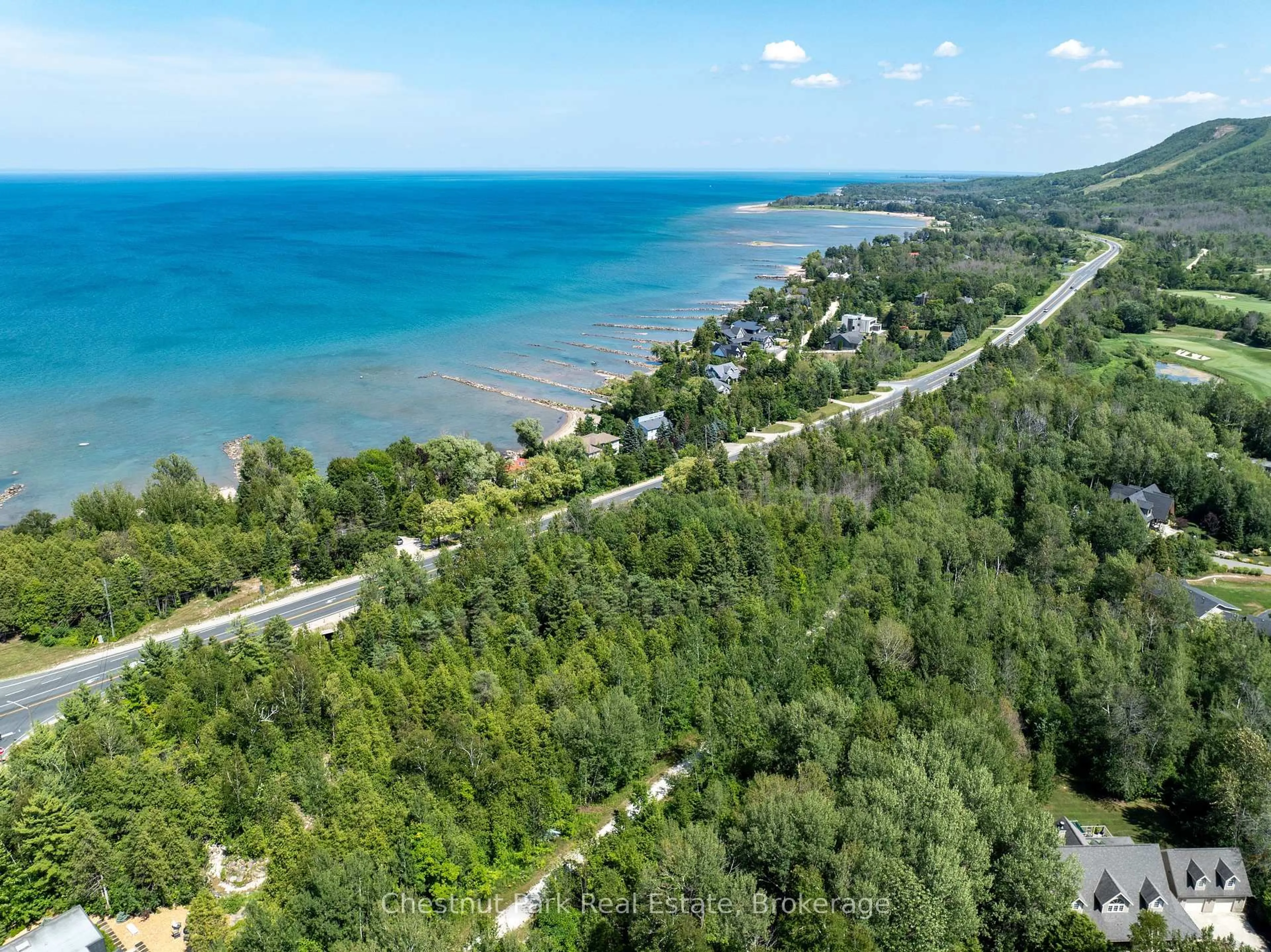 A pic from outside/outdoor area/front of a property/back of a property/a pic from drone, water/lake/river/ocean view for 208658 Highway 26, Blue Mountains Ontario N0H 1J0