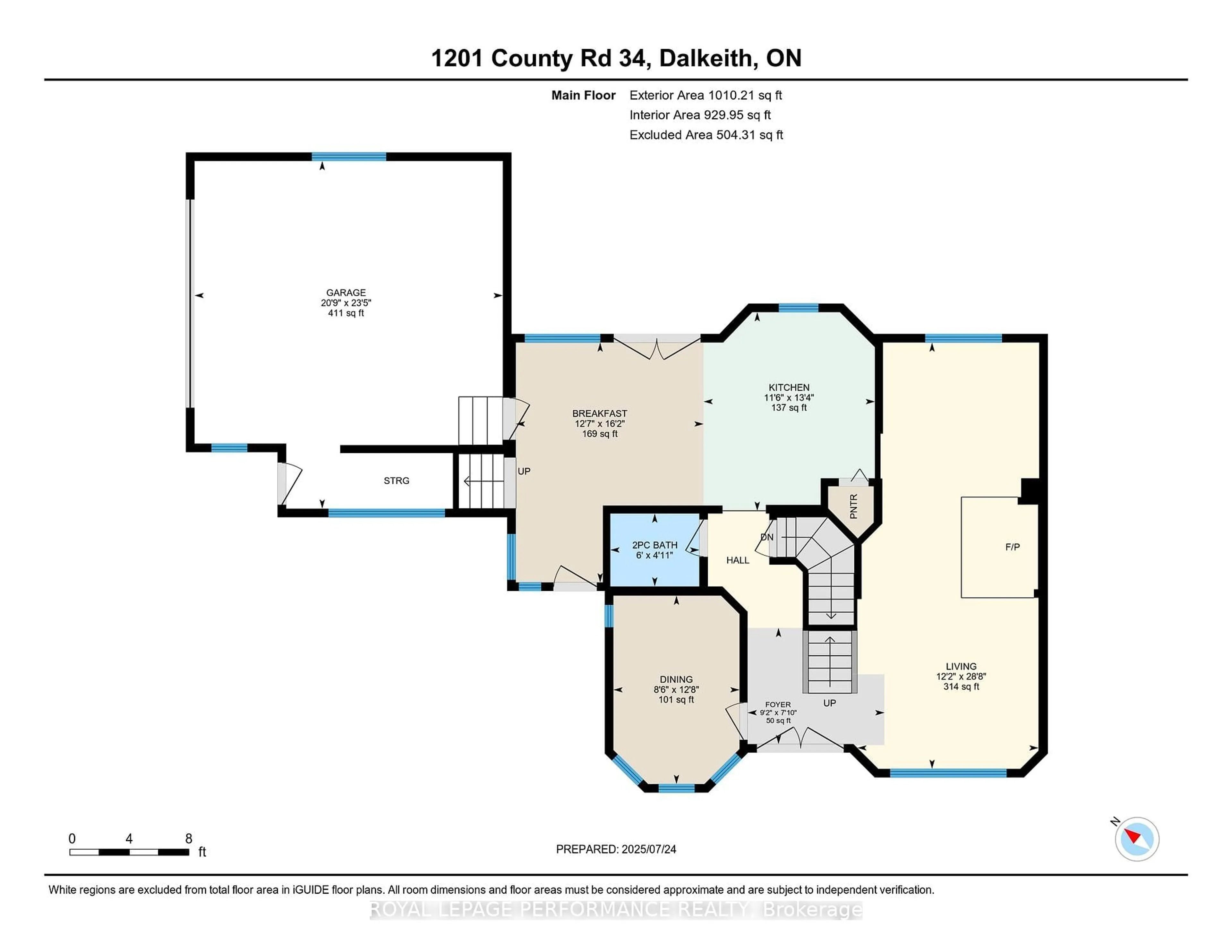Floor plan for 1201 County Road 34 Rd, North Glengarry Ontario K0B 1E0