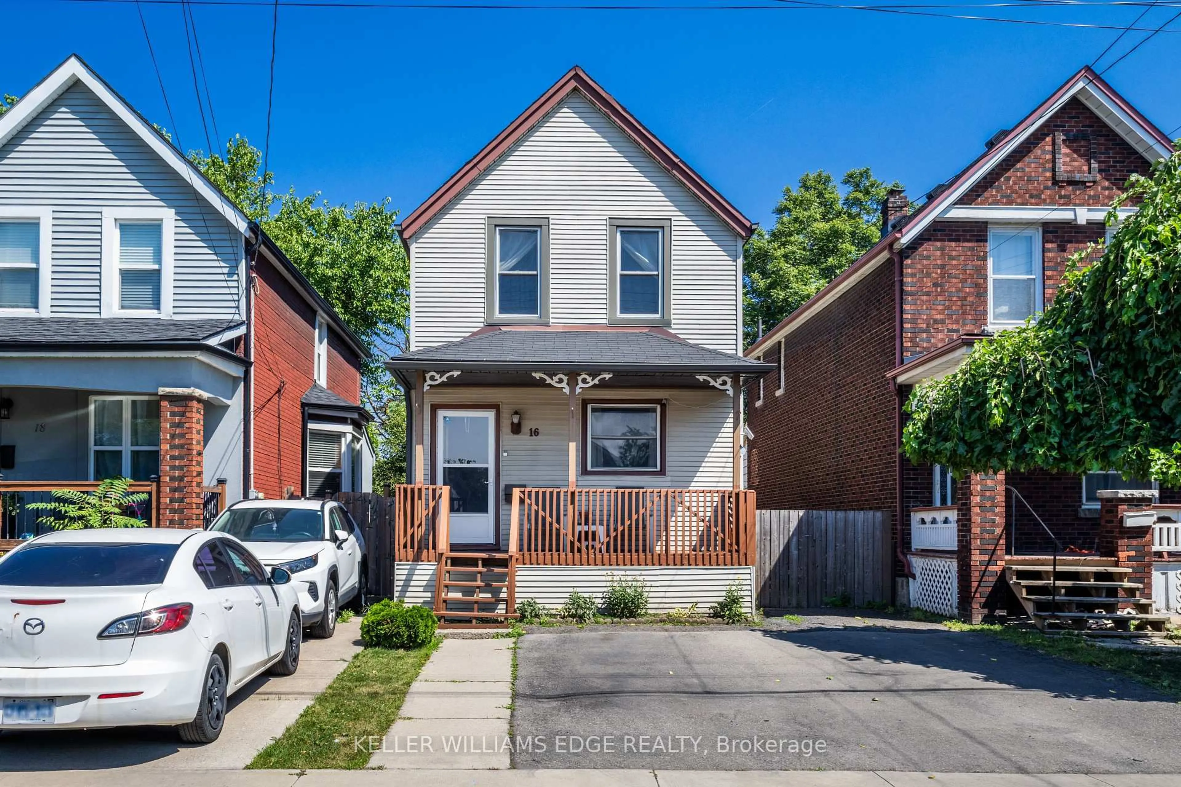 Home with brick exterior material, street for 16 Albemarle St, Hamilton Ontario L8L 7G3
