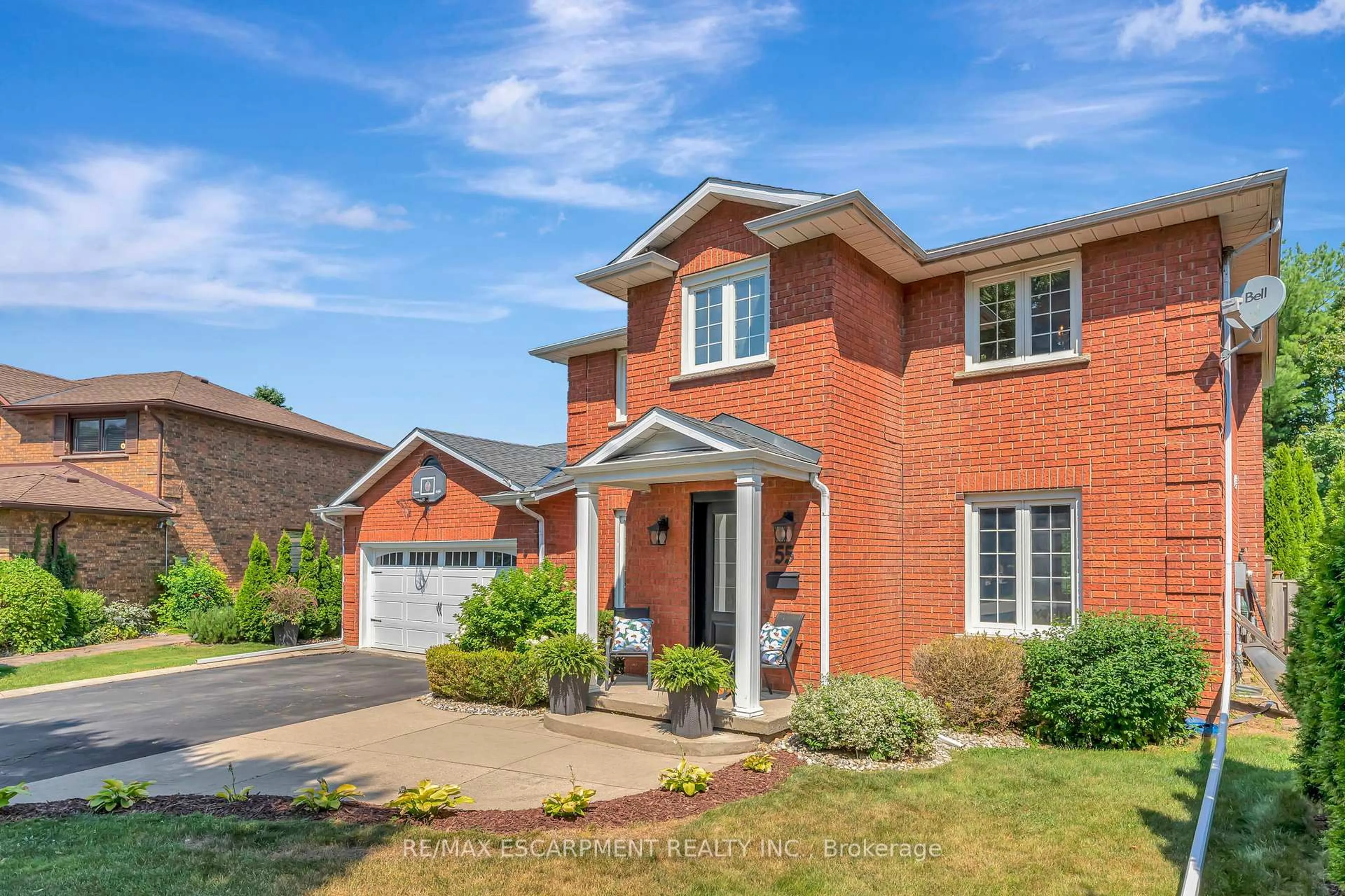 Home with brick exterior material, street for 55 Abbey Clse, Hamilton Ontario L9G 4K8