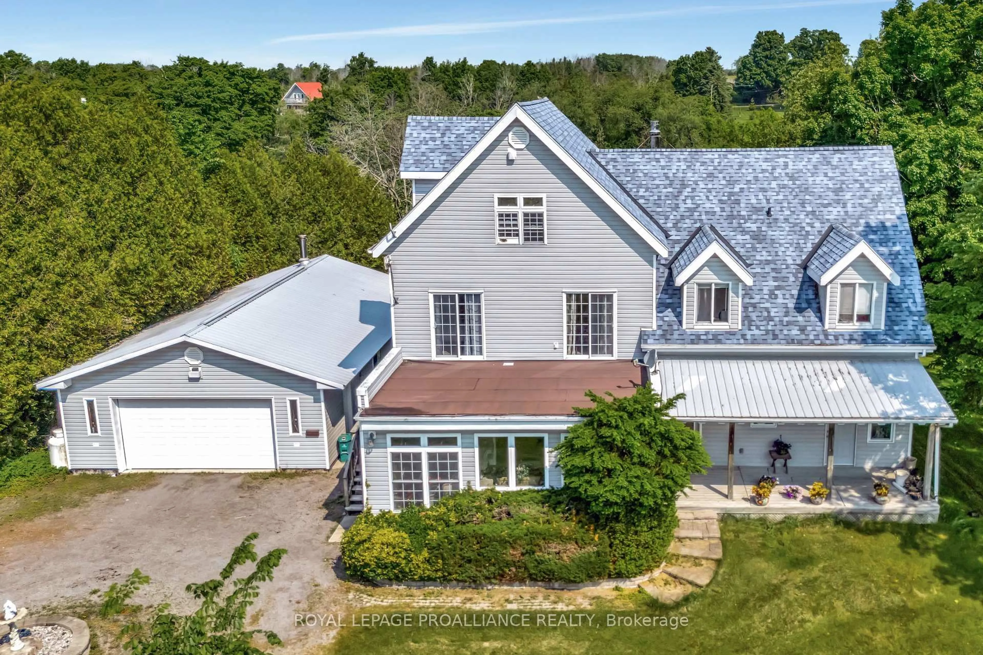 A pic from outside/outdoor area/front of a property/back of a property/a pic from drone, unknown for 2925 County Road 10, Prince Edward County Ontario K0K 2P0