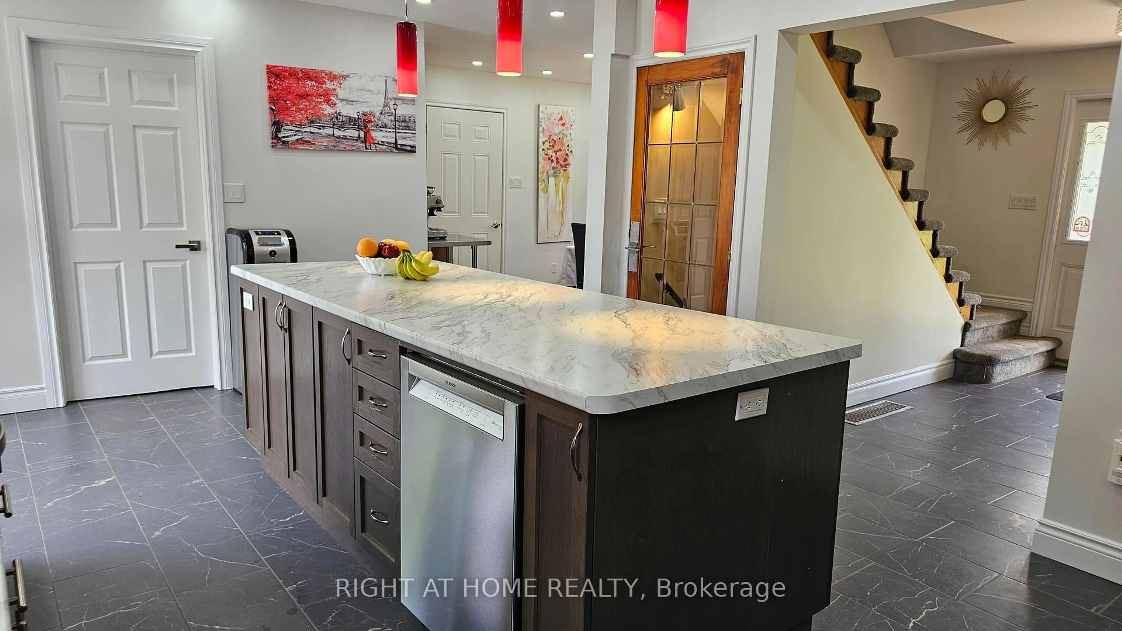 Contemporary kitchen, ceramic/tile floor for 57 Walnut St, Kawartha Lakes Ontario K0L 2W0
