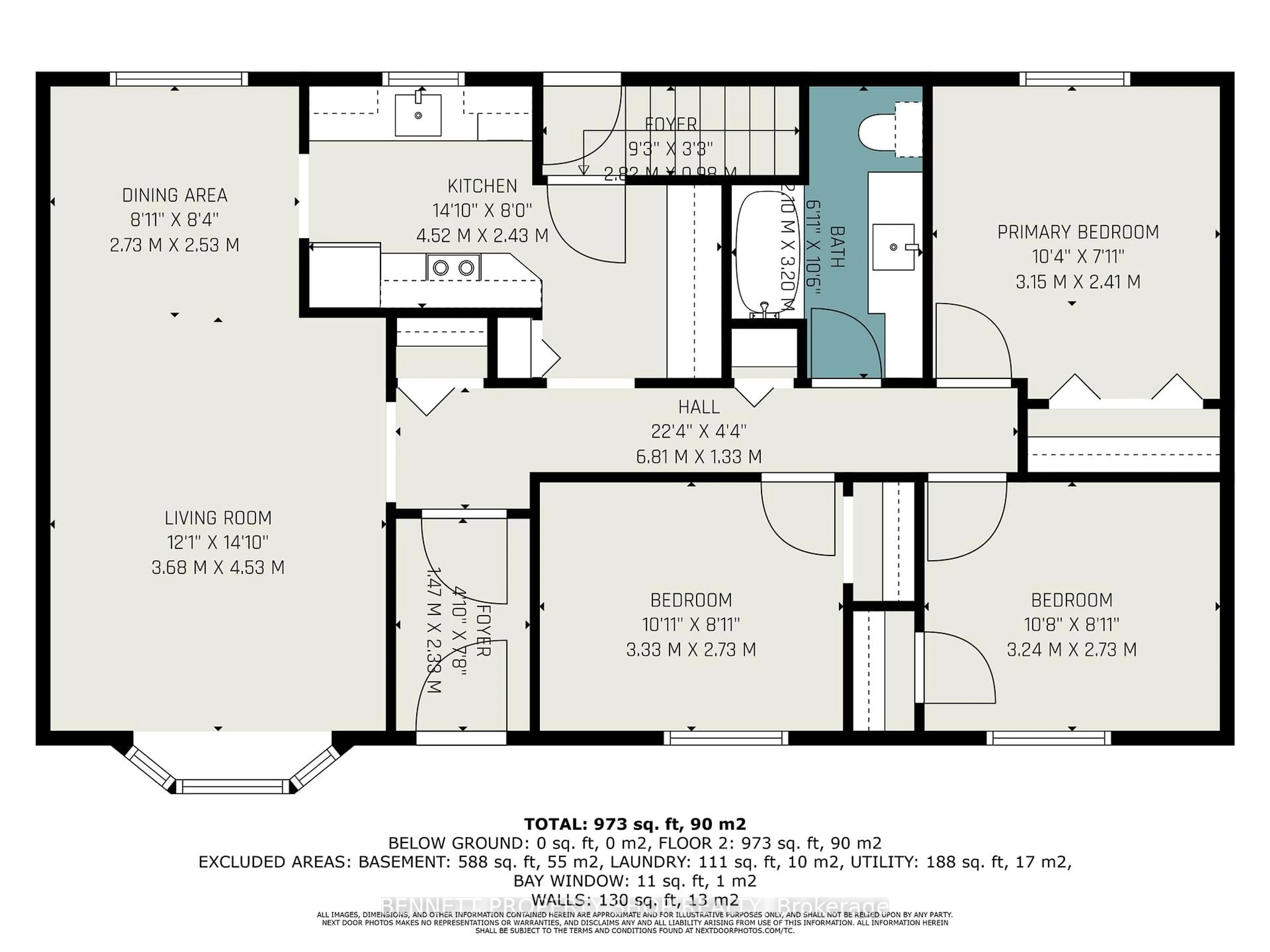 Floor plan for 118 Abbeyhill Dr, Ottawa Ontario K2L 1H2