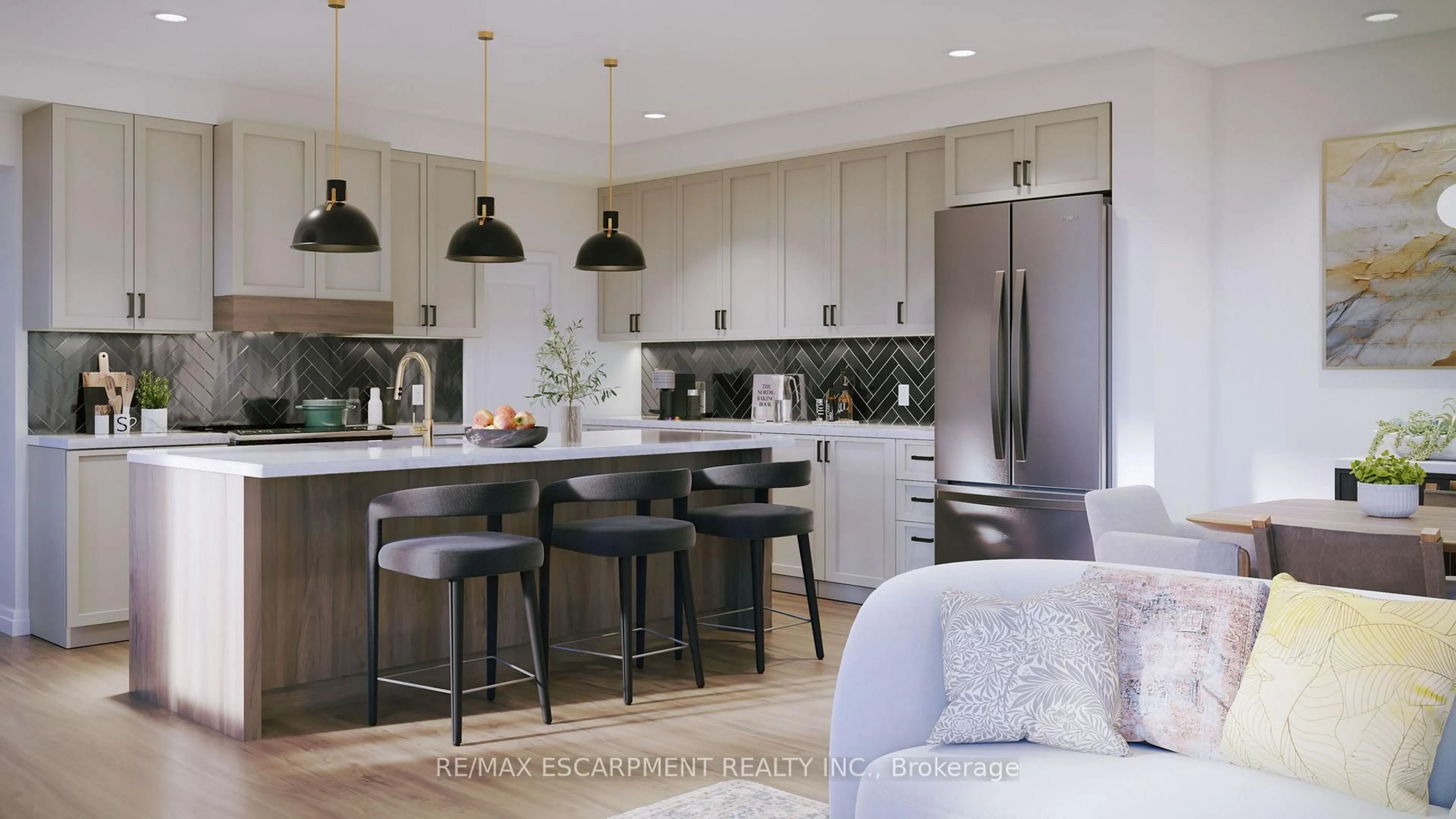 Open concept kitchen, unknown for 100 Valley Trail Pl, Hamilton Ontario L0R 2H1