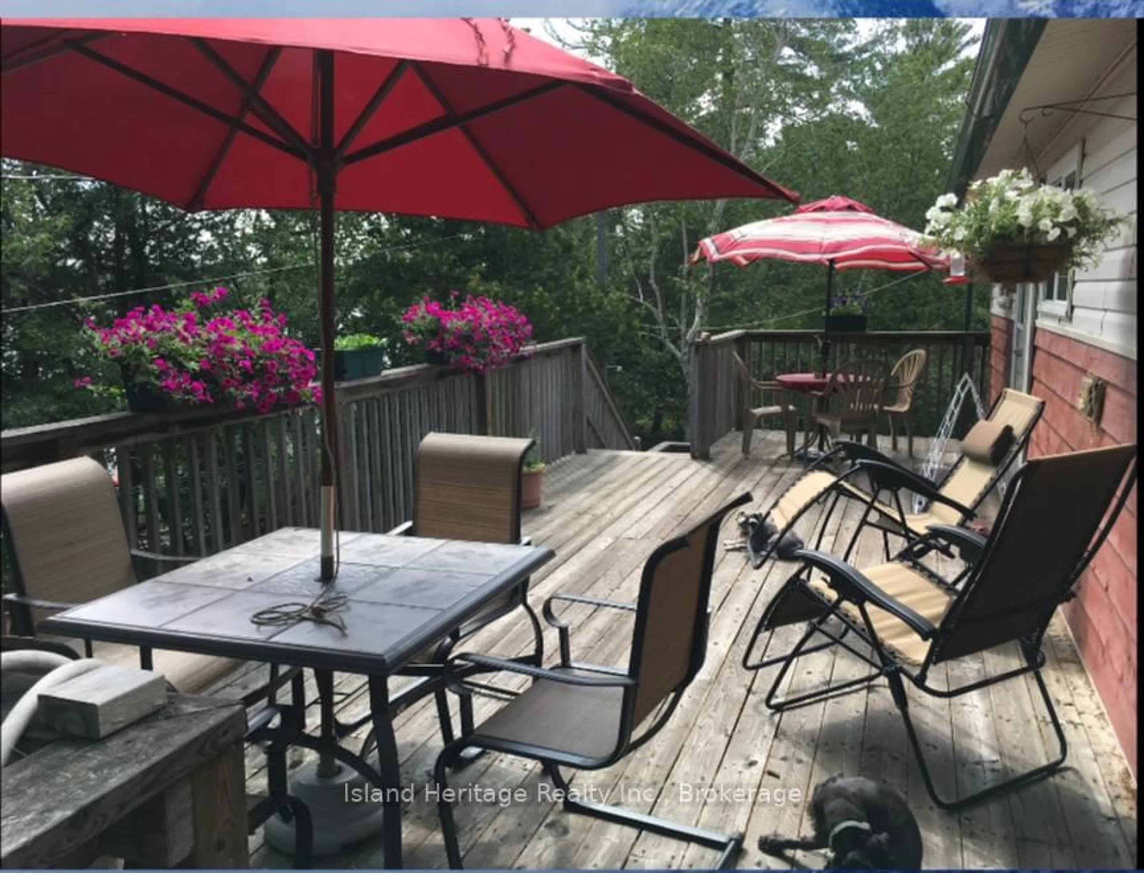 Patio, water/lake/river/ocean view for 1915 Georgian Bay Island, The Archipelago Ontario P0G 1K0