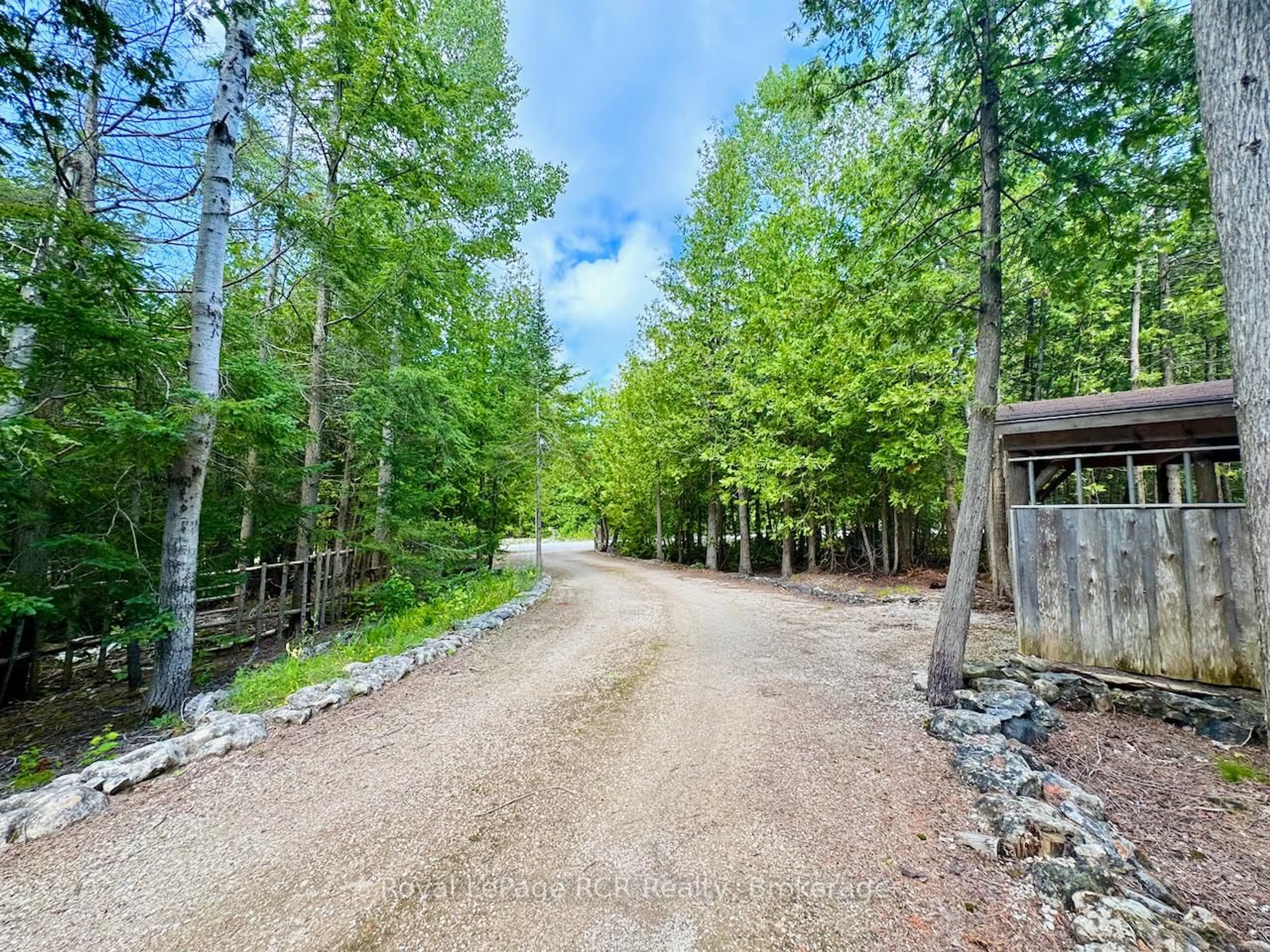A pic from outside/outdoor area/front of a property/back of a property/a pic from drone, forest/trees view for 323 East Road Rr 4 Rd, Northern Bruce Peninsula Ontario N0H 1W0