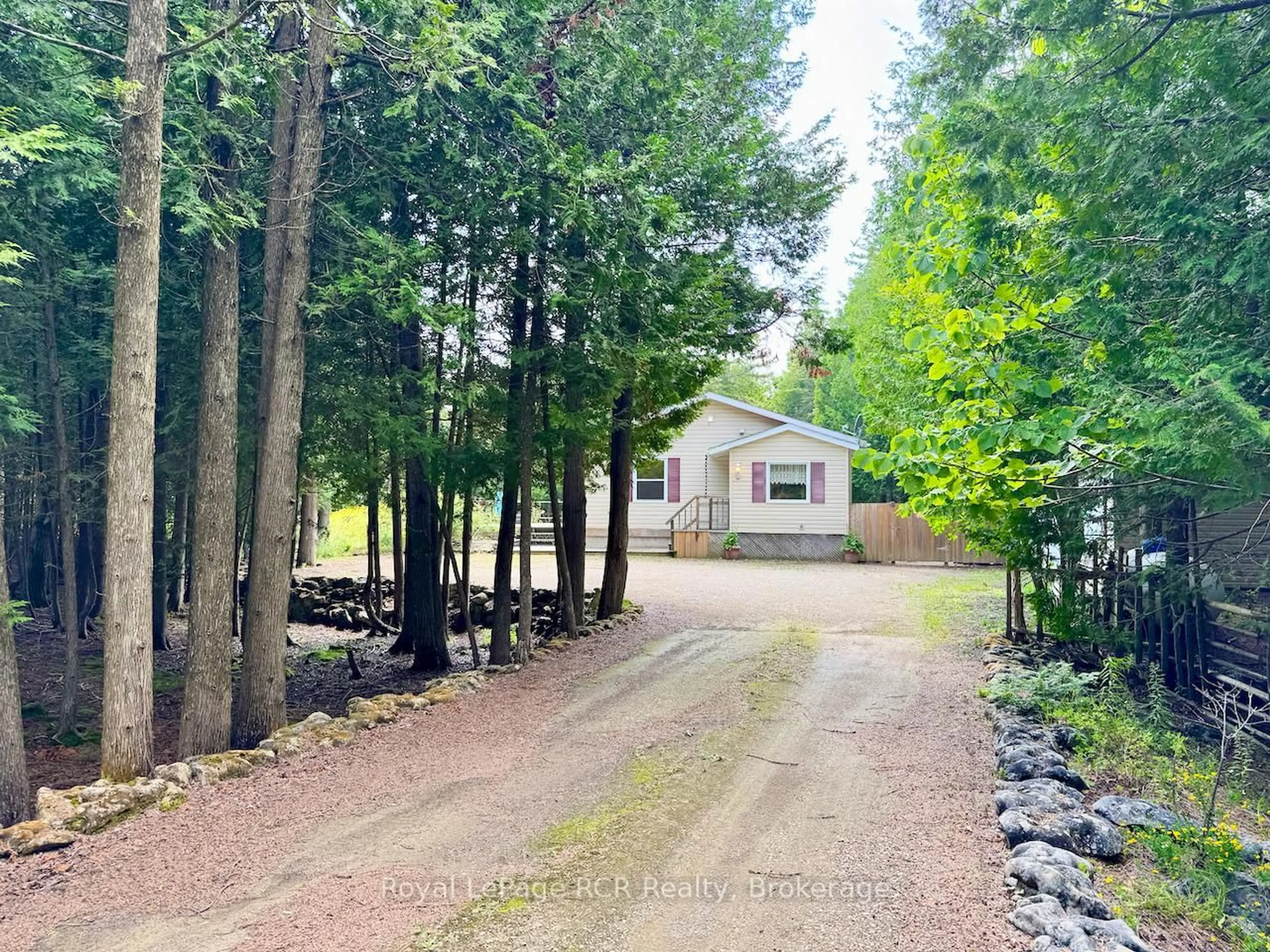 A pic from outside/outdoor area/front of a property/back of a property/a pic from drone, forest/trees view for 323 East Road Rr 4 Rd, Northern Bruce Peninsula Ontario N0H 1W0