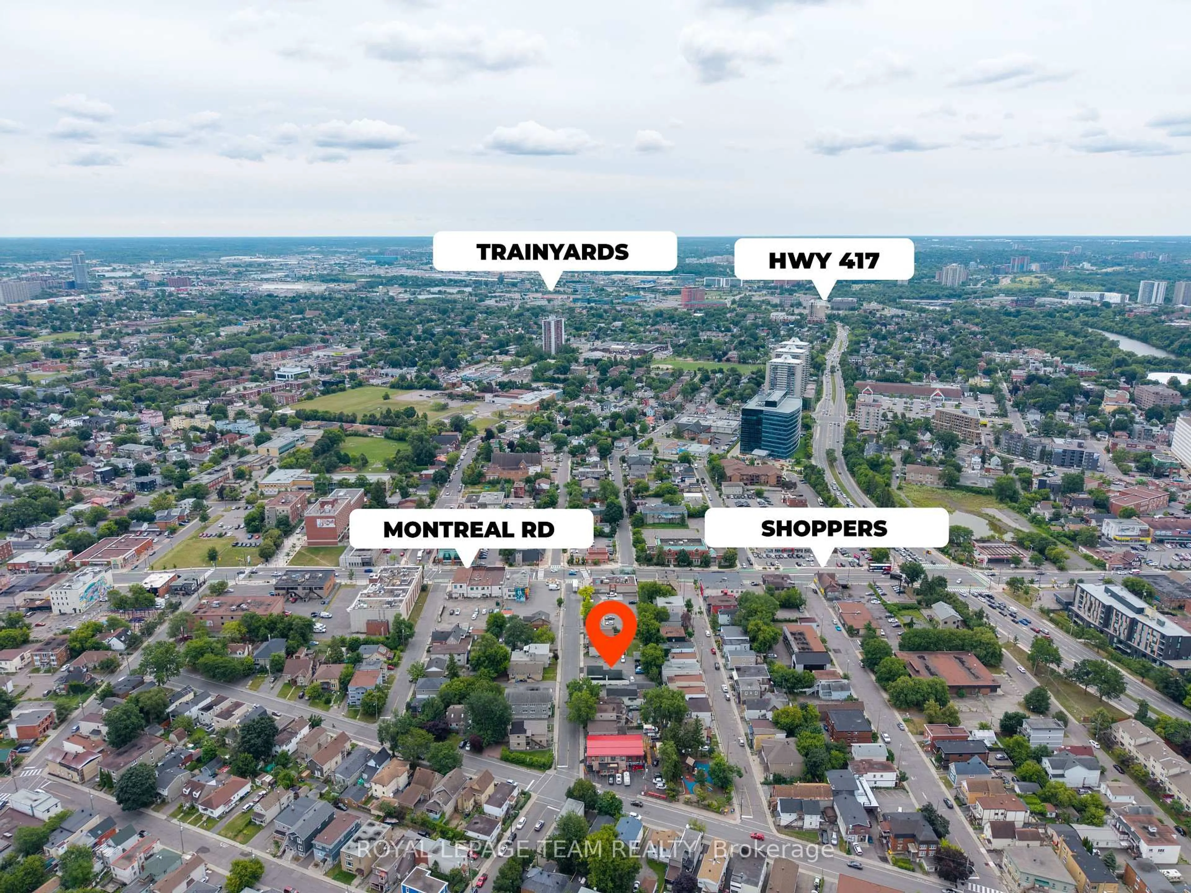 A pic from outside/outdoor area/front of a property/back of a property/a pic from drone, street for 232-234 Hannah St, Ottawa Ontario K1L 7N2