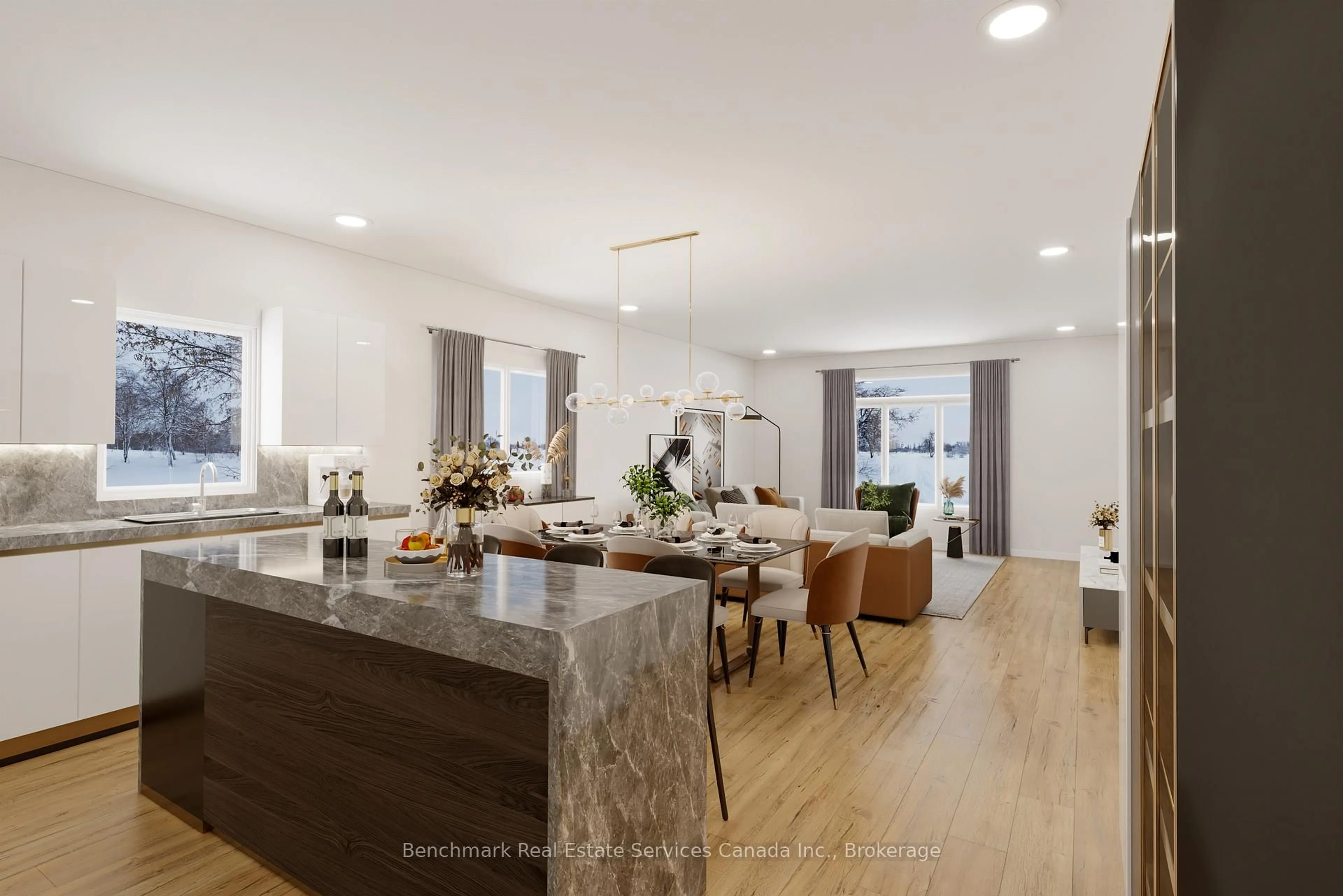Open concept kitchen, unknown for 62 Cavalier Cres, Huron-Kinloss Ontario N0G 2R0