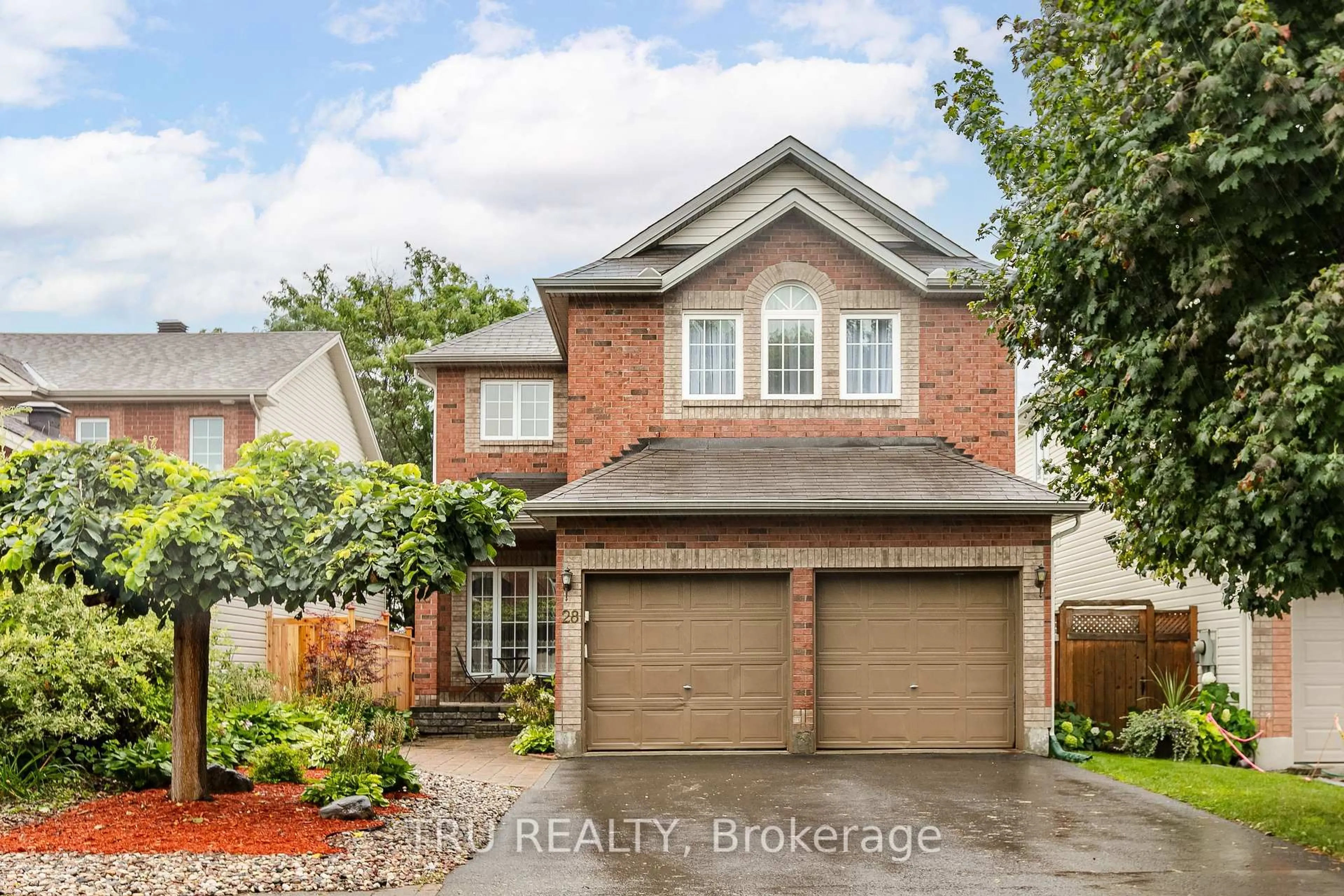 Home with brick exterior material, street for 28 Borealis Cres, Ottawa Ontario K1K 4T4