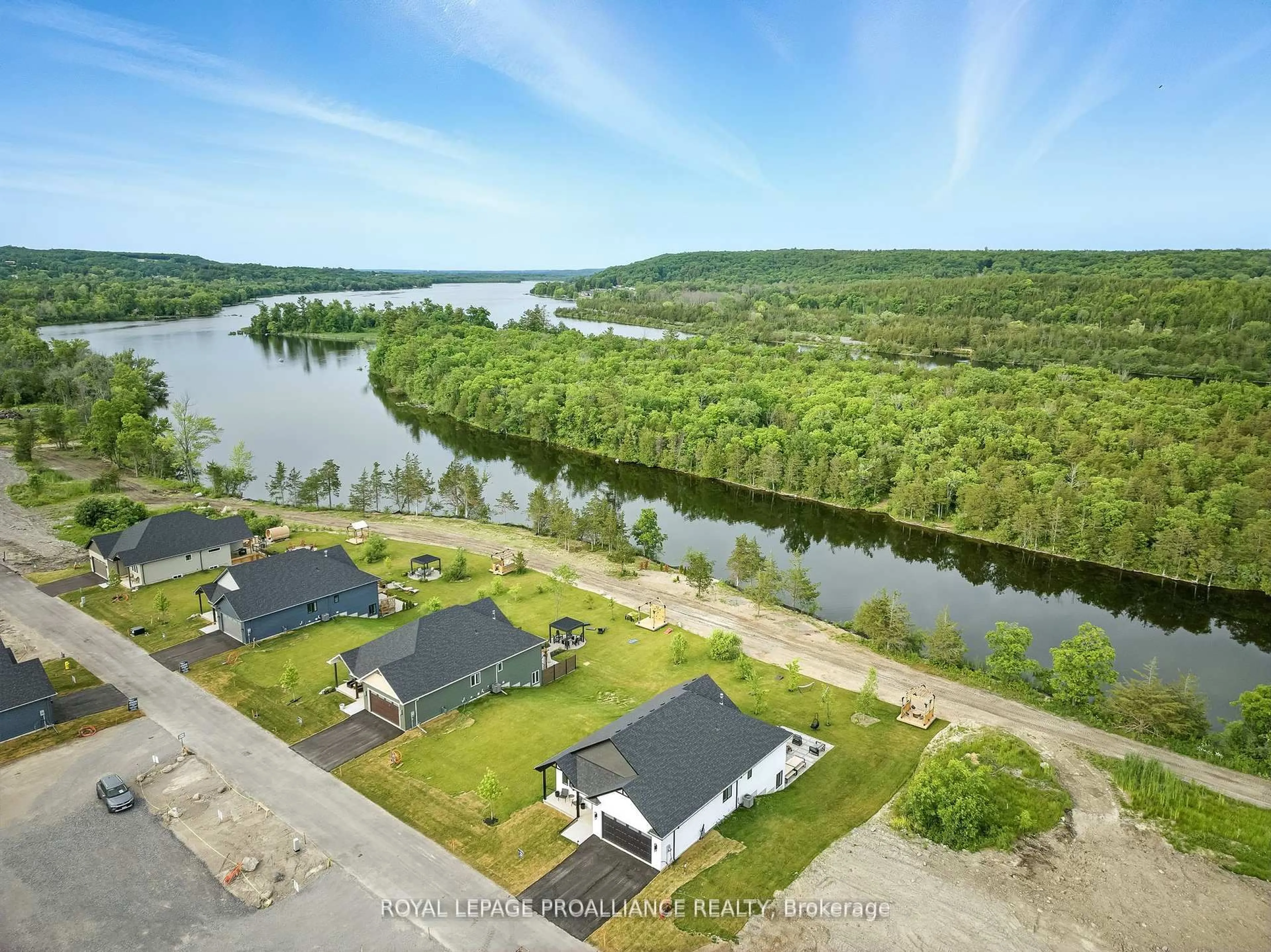 A pic from outside/outdoor area/front of a property/back of a property/a pic from drone, water/lake/river/ocean view for Lot 29 River Rapids Rd, Hastings Ontario K0K 2C0