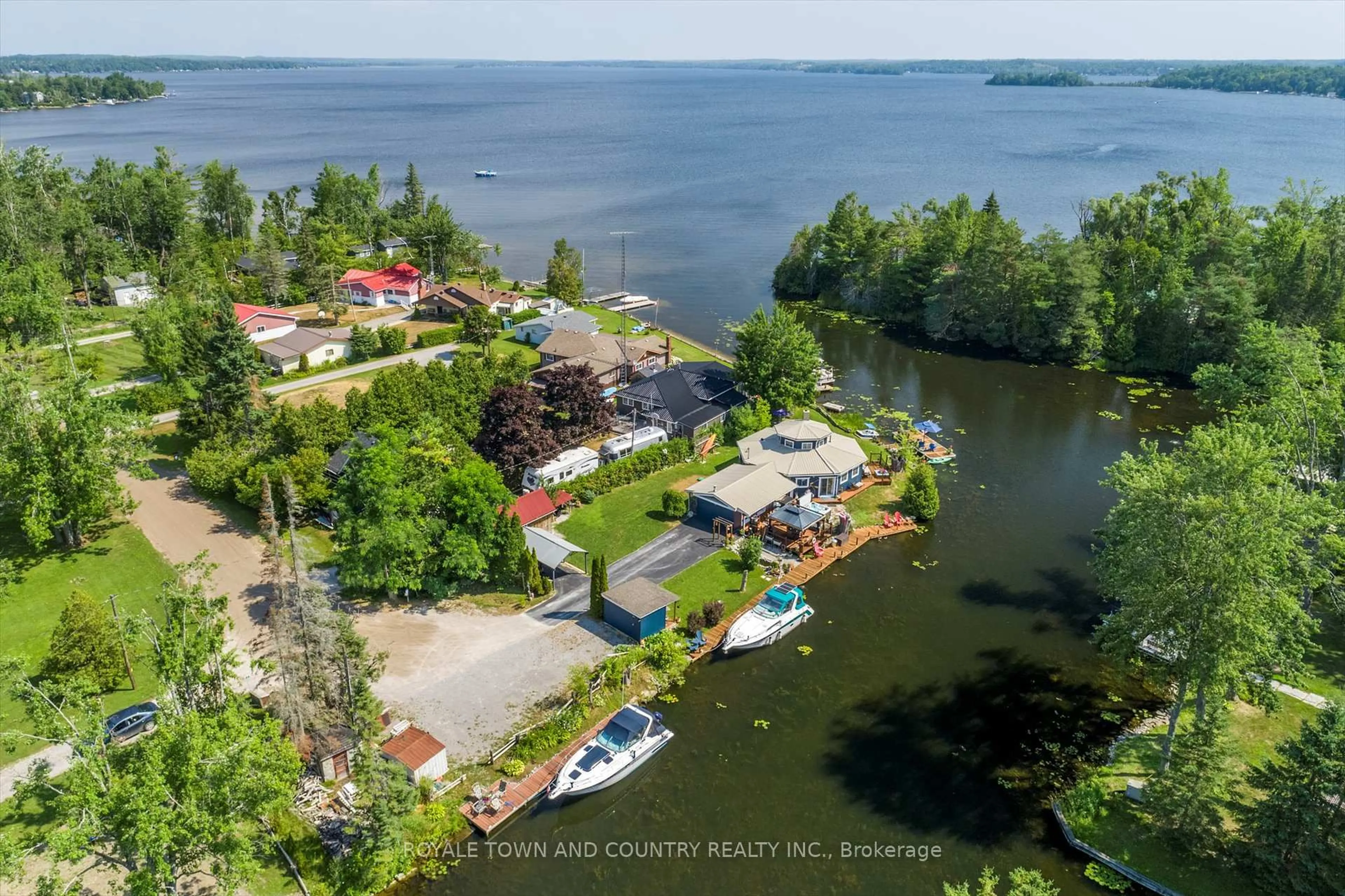 A pic from outside/outdoor area/front of a property/back of a property/a pic from drone, water/lake/river/ocean view for 2 SACKITT Rd, Kawartha Lakes Ontario K0M 1N0