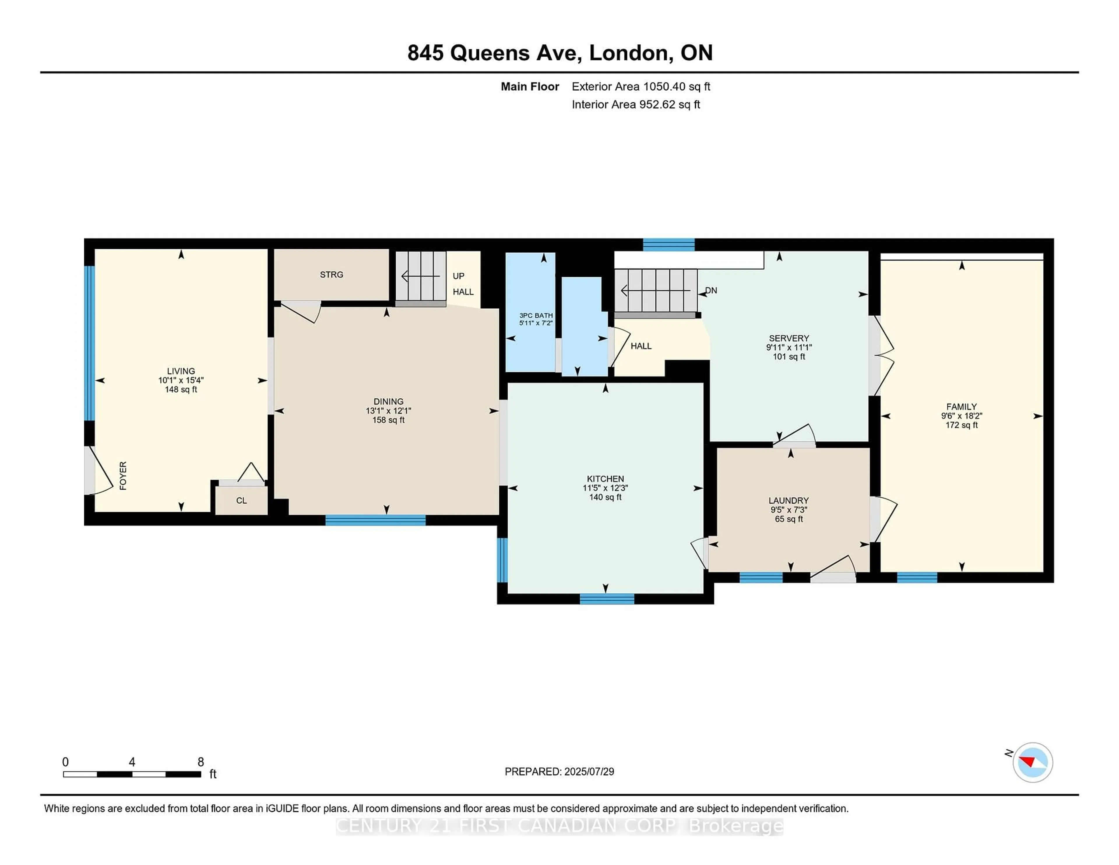 Floor plan for 845 Queens Ave, London East Ontario N5W 3H7