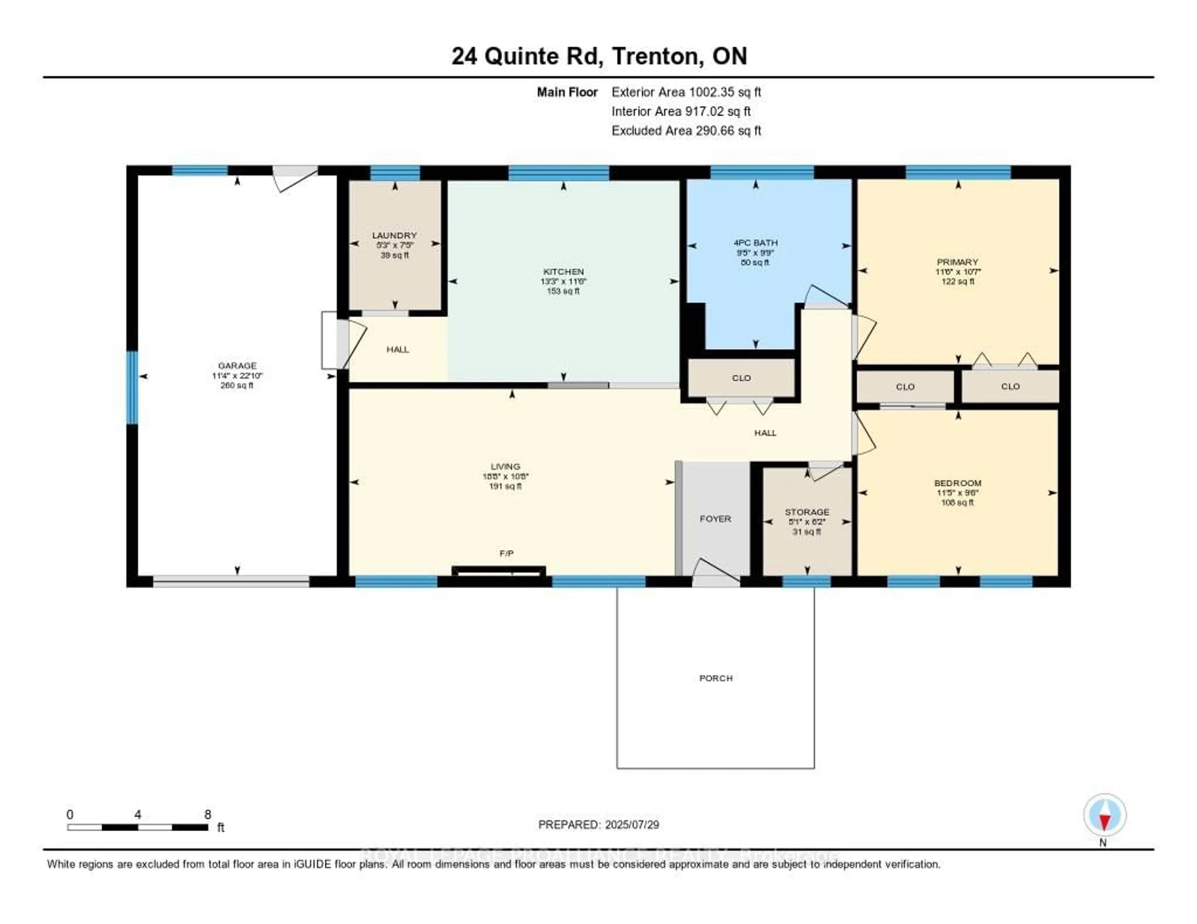 Floor plan for 24 Quinte Rd, Quinte West Ontario K8V 5P5