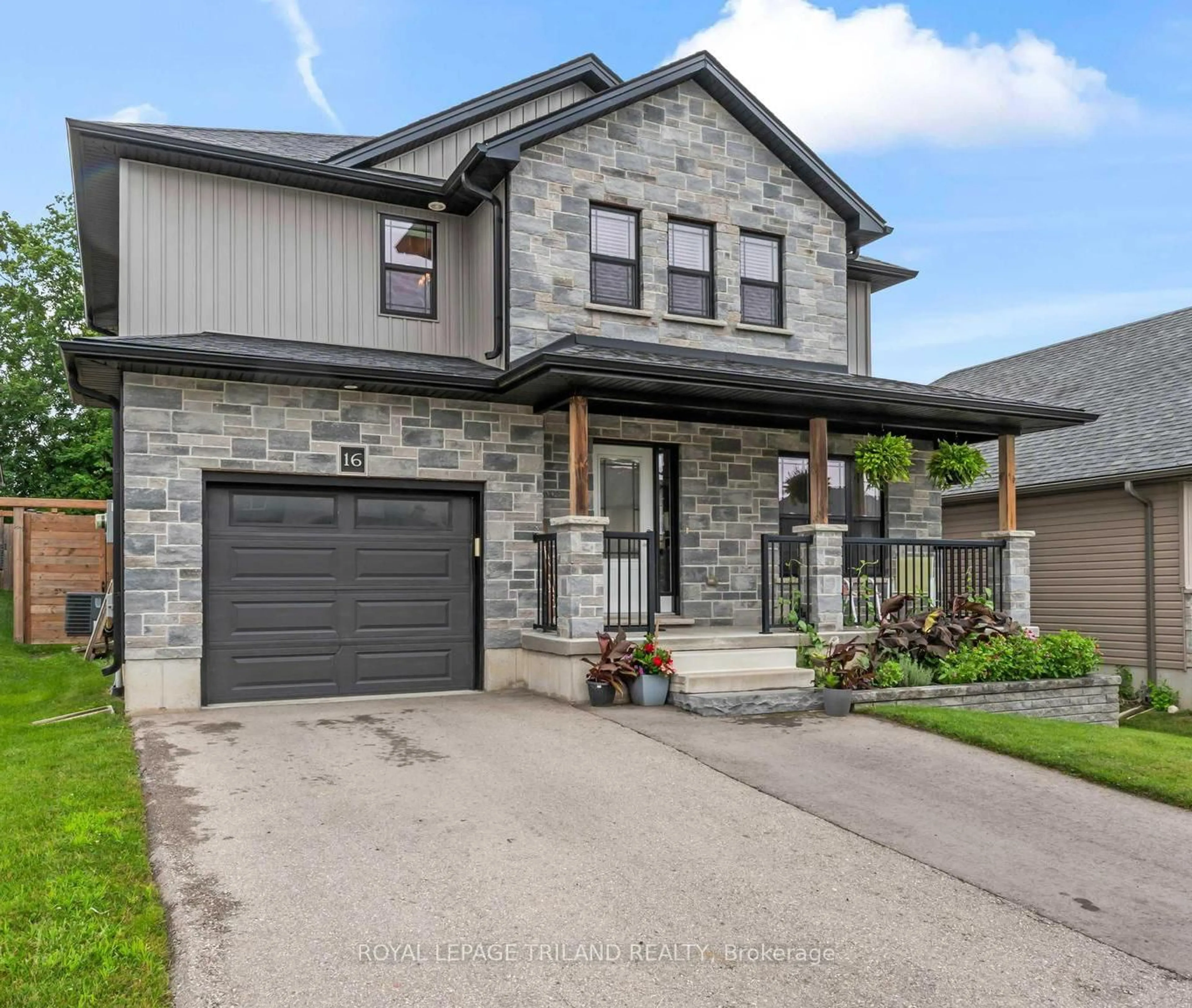 Home with brick exterior material, street for 16 KENDELL Lane, Ingersoll Ontario N5C 0B7