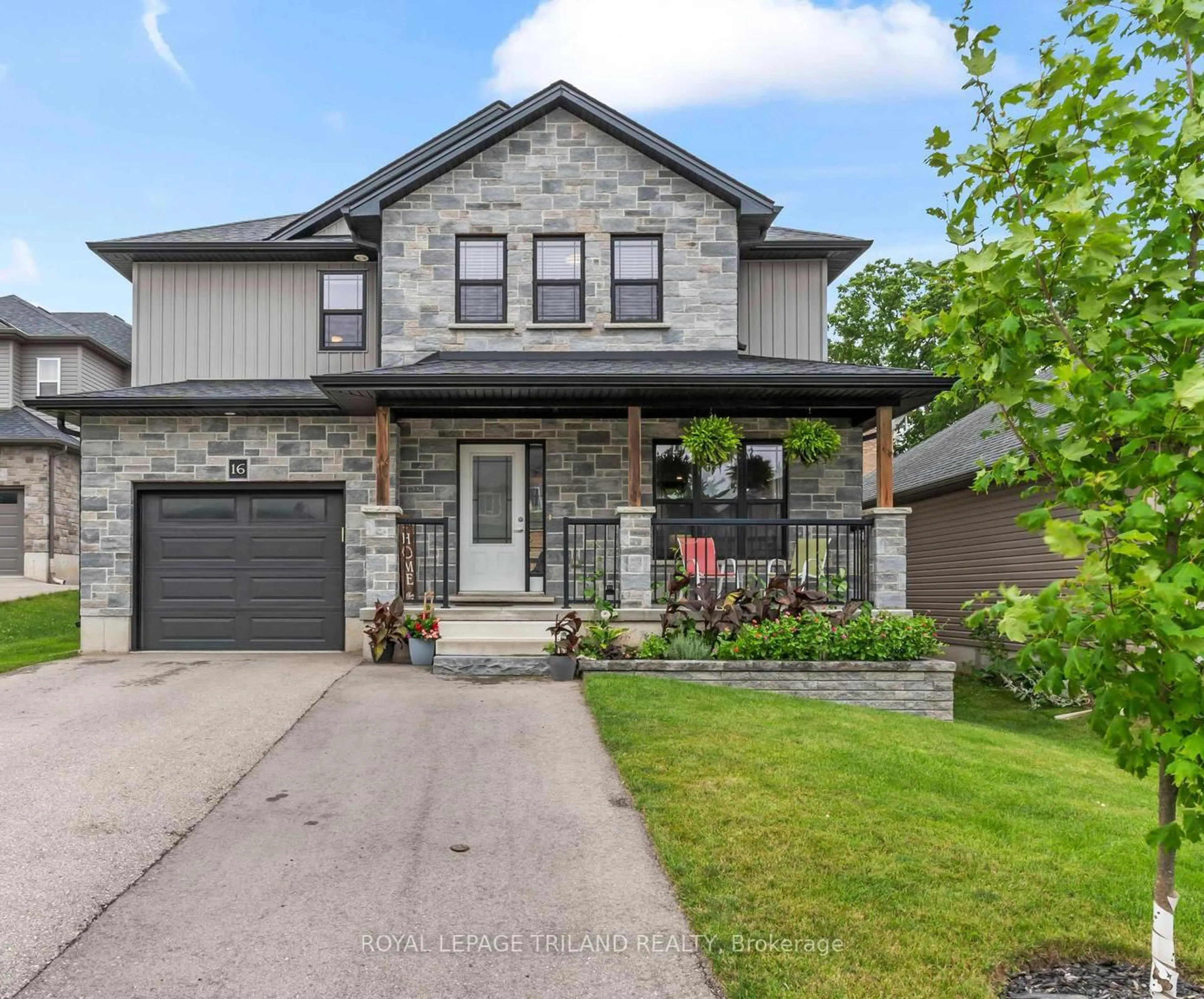 Home with brick exterior material, street for 16 KENDELL Lane, Ingersoll Ontario N5C 0B7