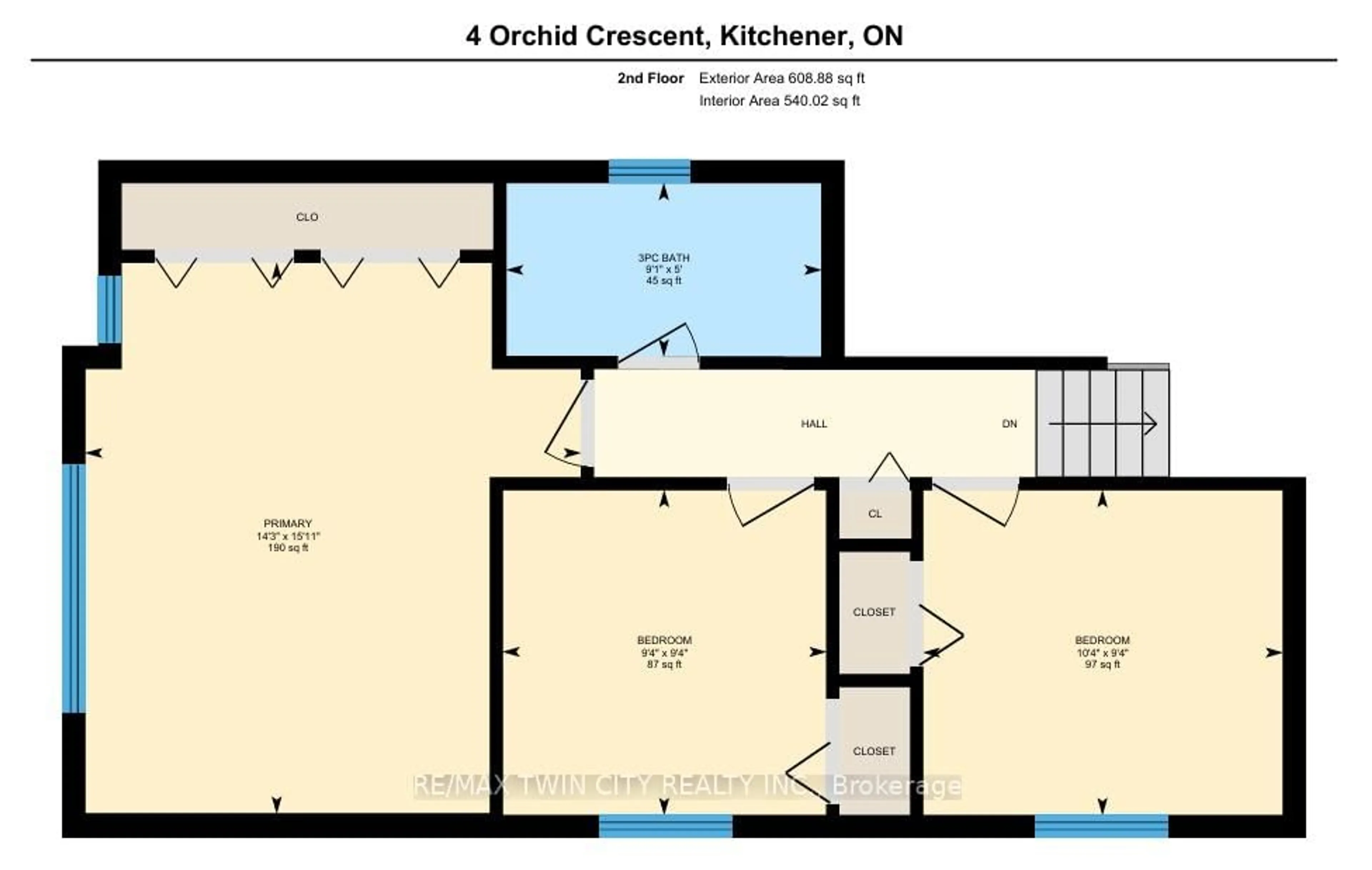 Floor plan for 4 Orchid Cres, Kitchener Ontario N2E 3N2