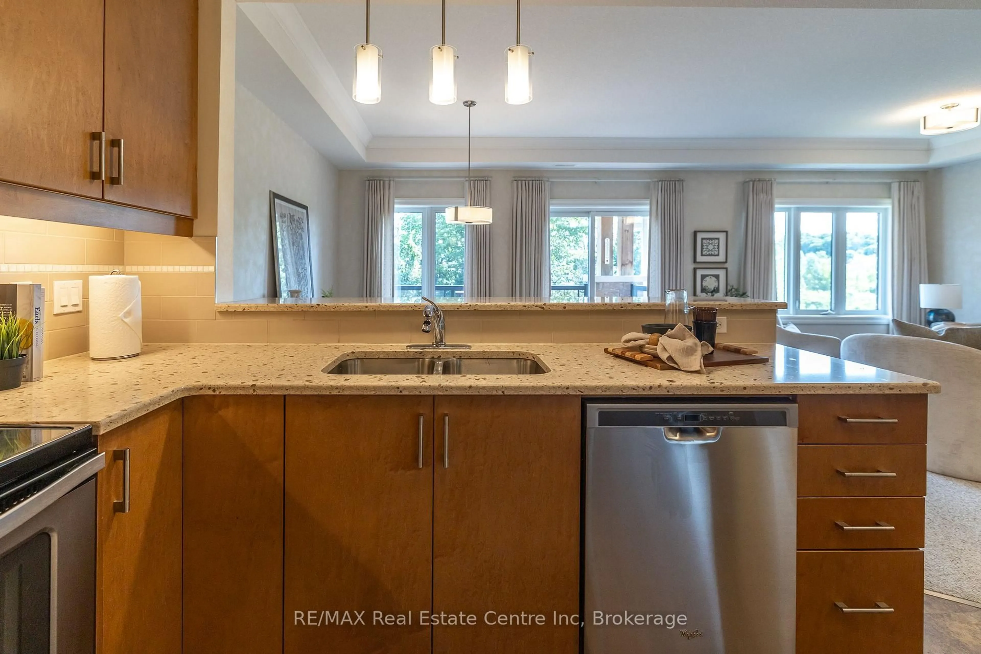 Open concept kitchen, unknown for 23 Stumpf St #310, Centre Wellington Ontario N0B 1S0