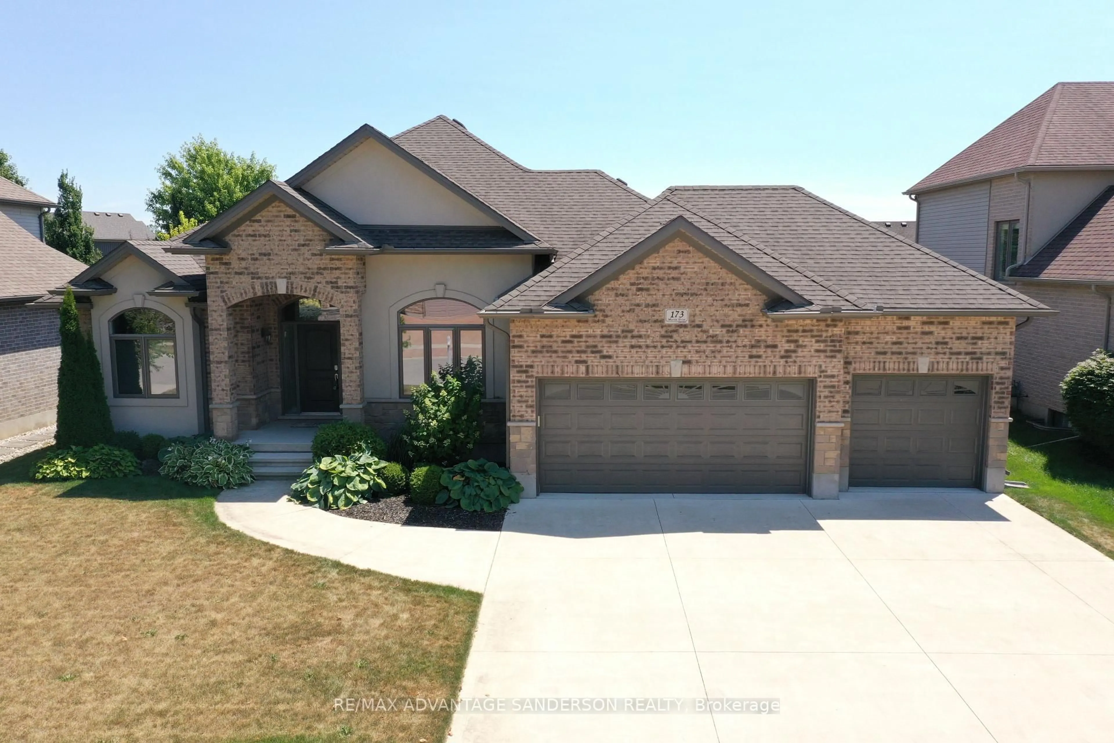 Home with brick exterior material, street for 173 Martin Dr, Middlesex Centre Ontario N0M 2A0