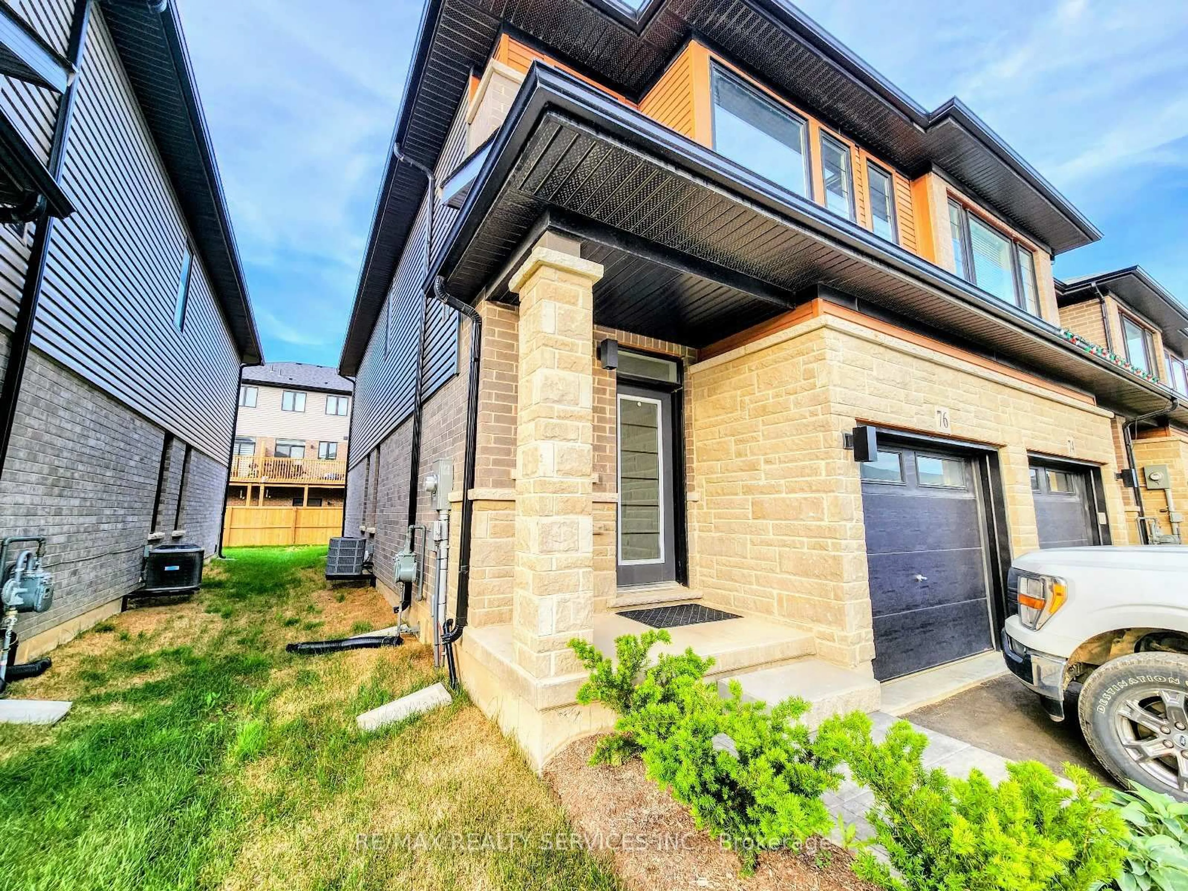 Home with brick exterior material, street for 76 JUNE CALLWOOD Way, Brantford Ontario N3T 0V2