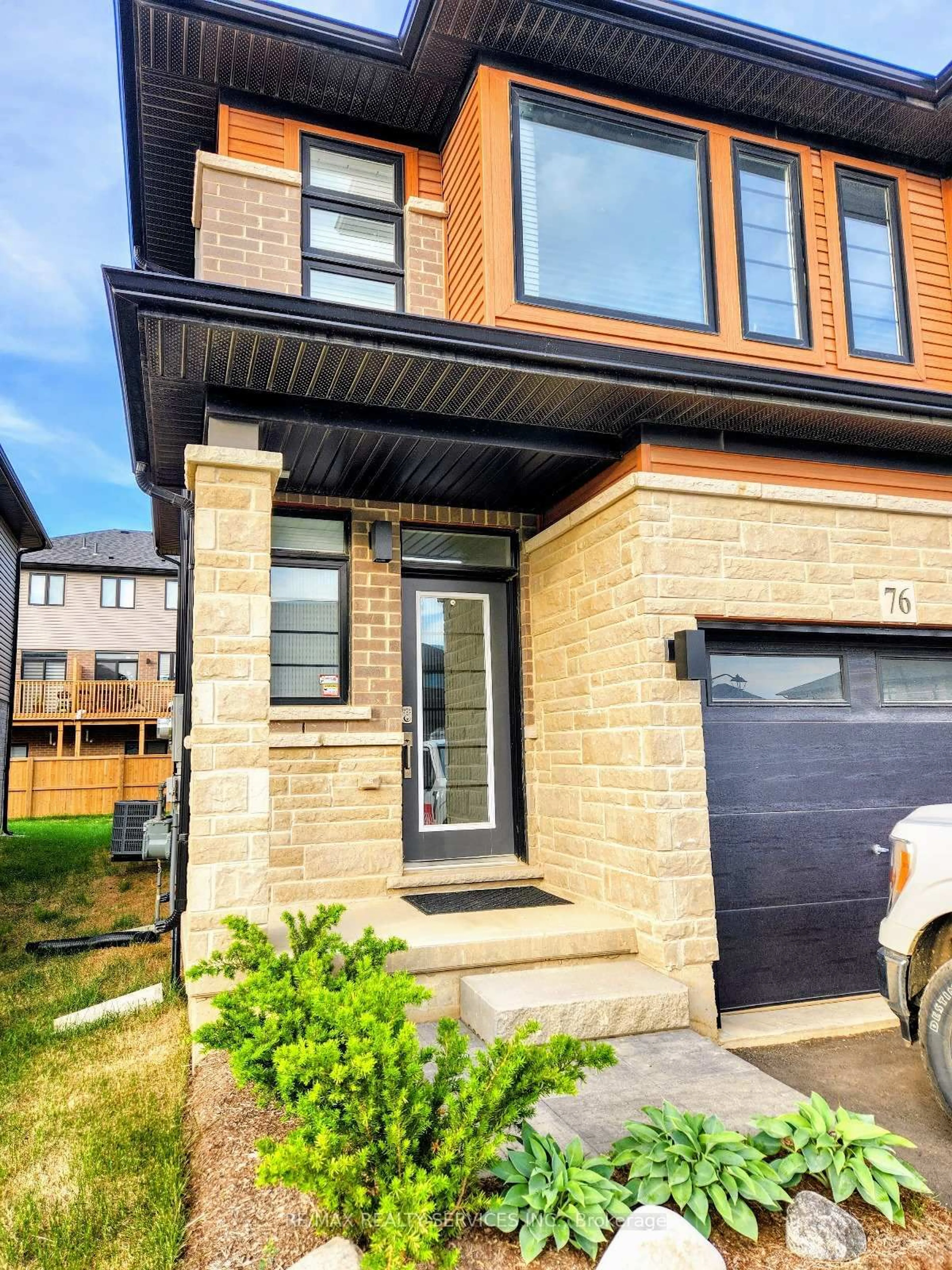 Home with brick exterior material, street for 76 JUNE CALLWOOD Way, Brantford Ontario N3T 0V2