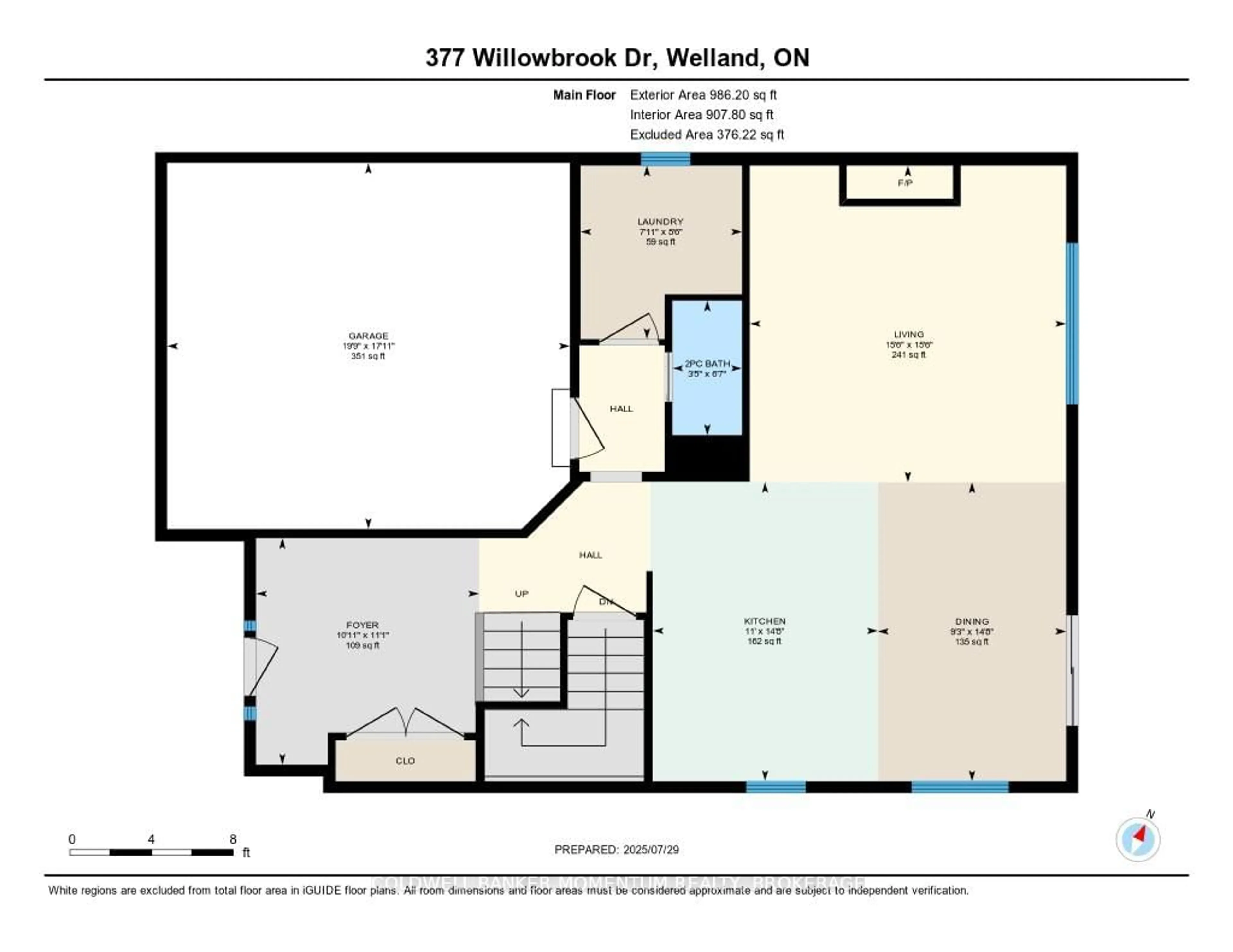 Floor plan for 377 Willowbrook Dr, Welland Ontario L3C 0G4