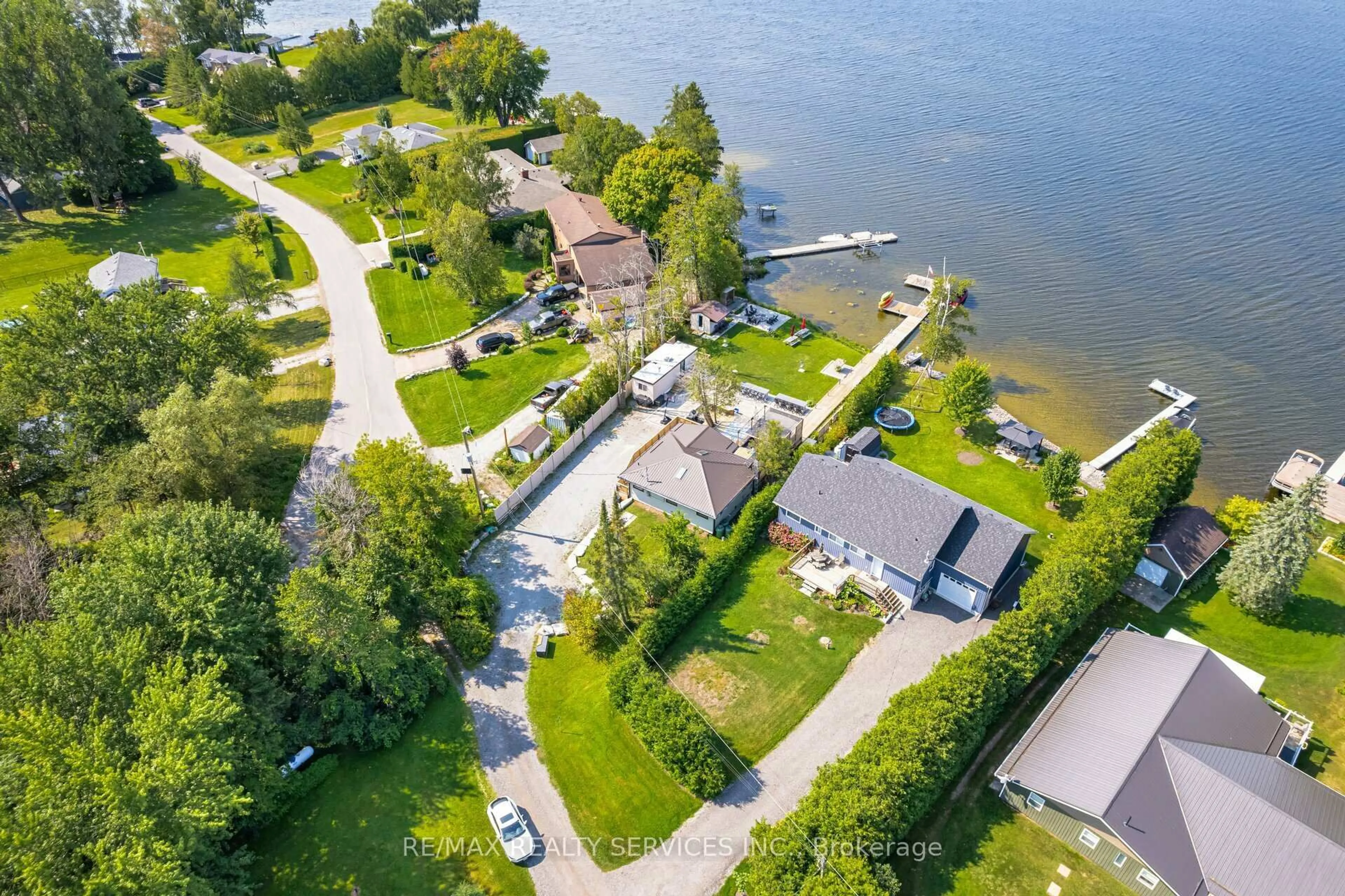 A pic from outside/outdoor area/front of a property/back of a property/a pic from drone, water/lake/river/ocean view for 28 Eldonia Rd, Kawartha Lakes Ontario K0M 2B0