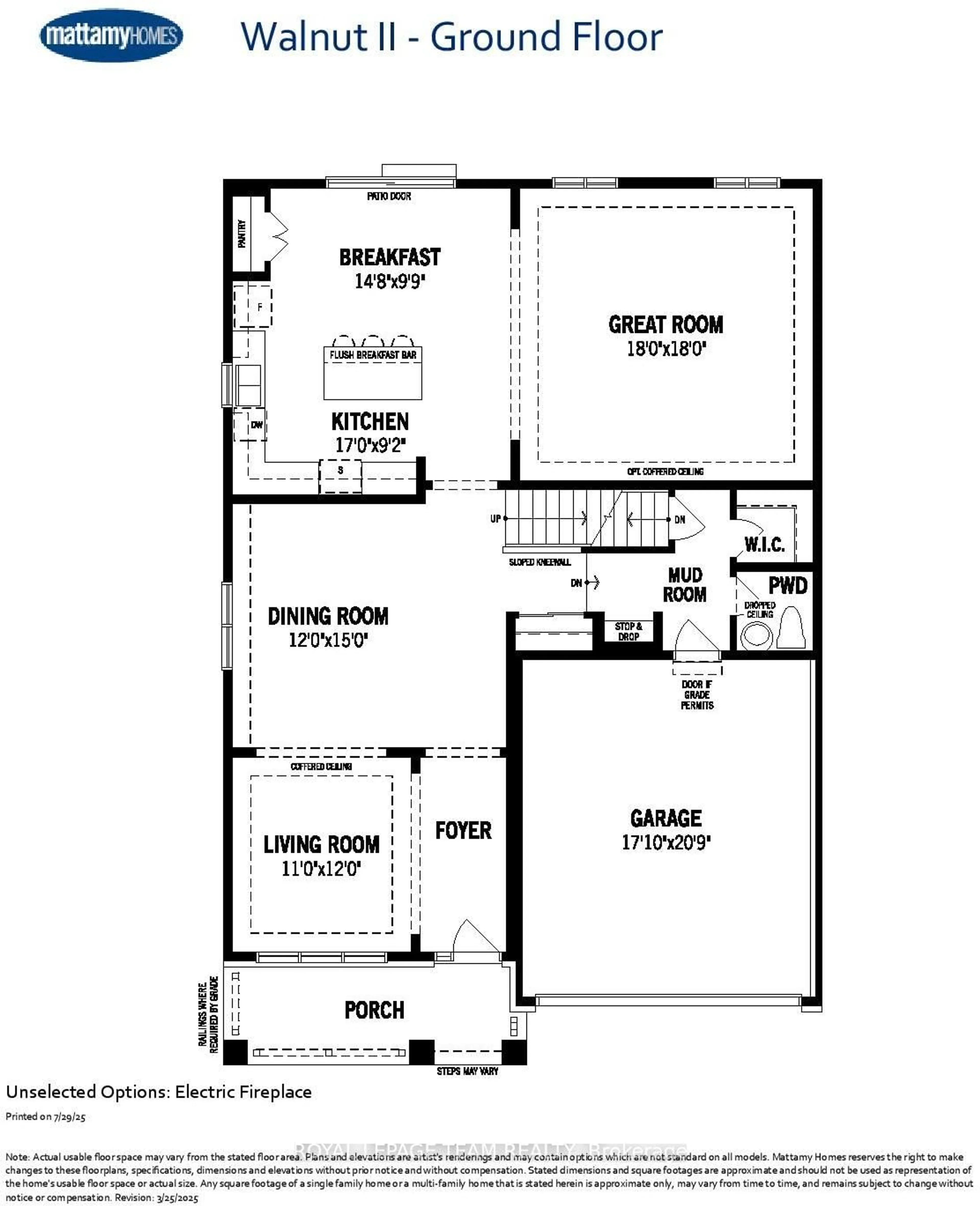 Floor plan for 219 Parsnip Mews, Richmond Ontario K0A 2Z0